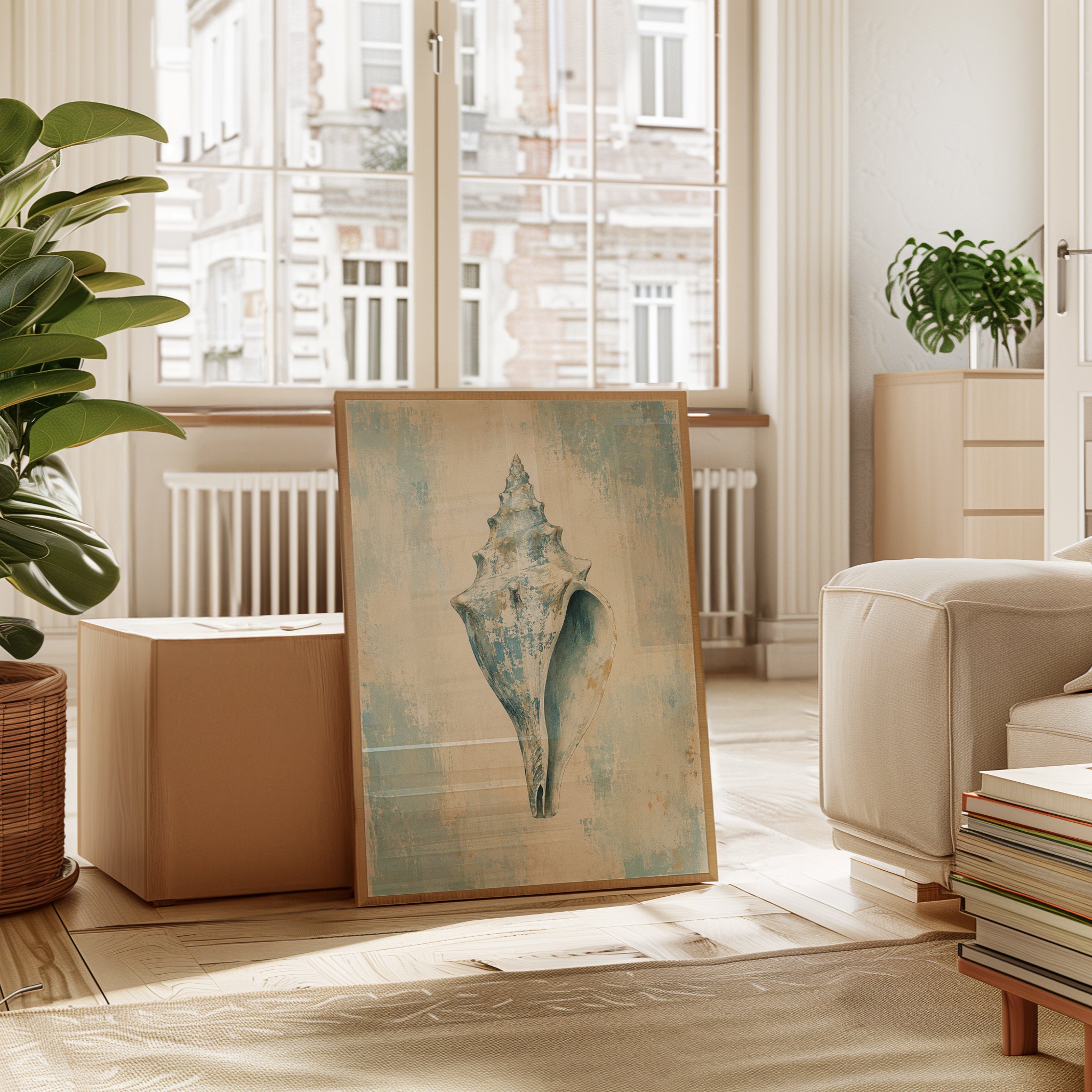 Seashell Wall Art – Coastal Decor Print - interior