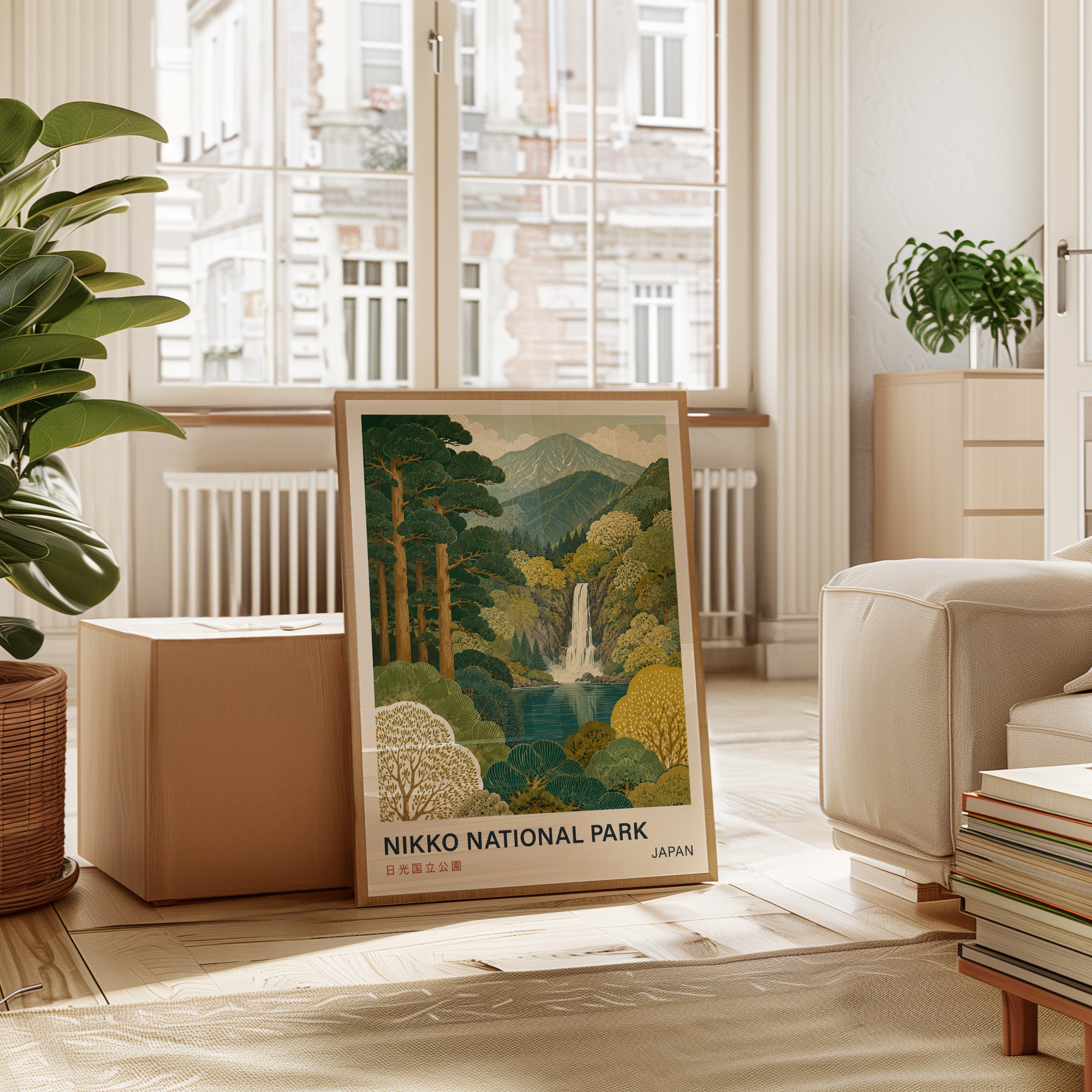 Nikko National Park Poster: Japanese Woodblock Landscape Art - interior