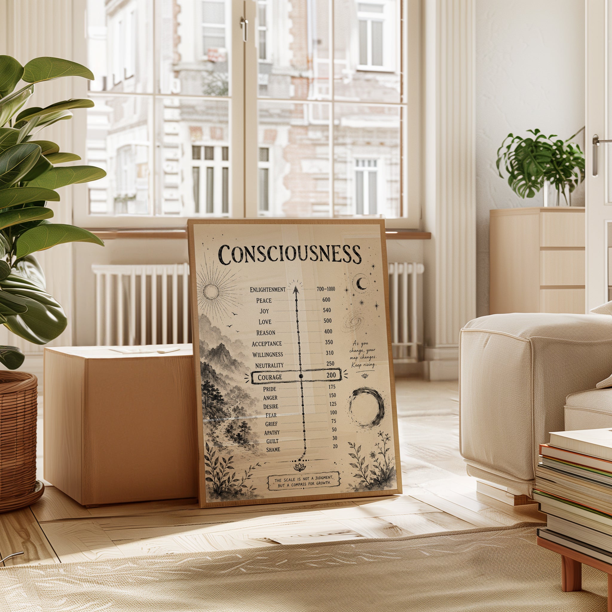 Consciousness Chart Poster - interior