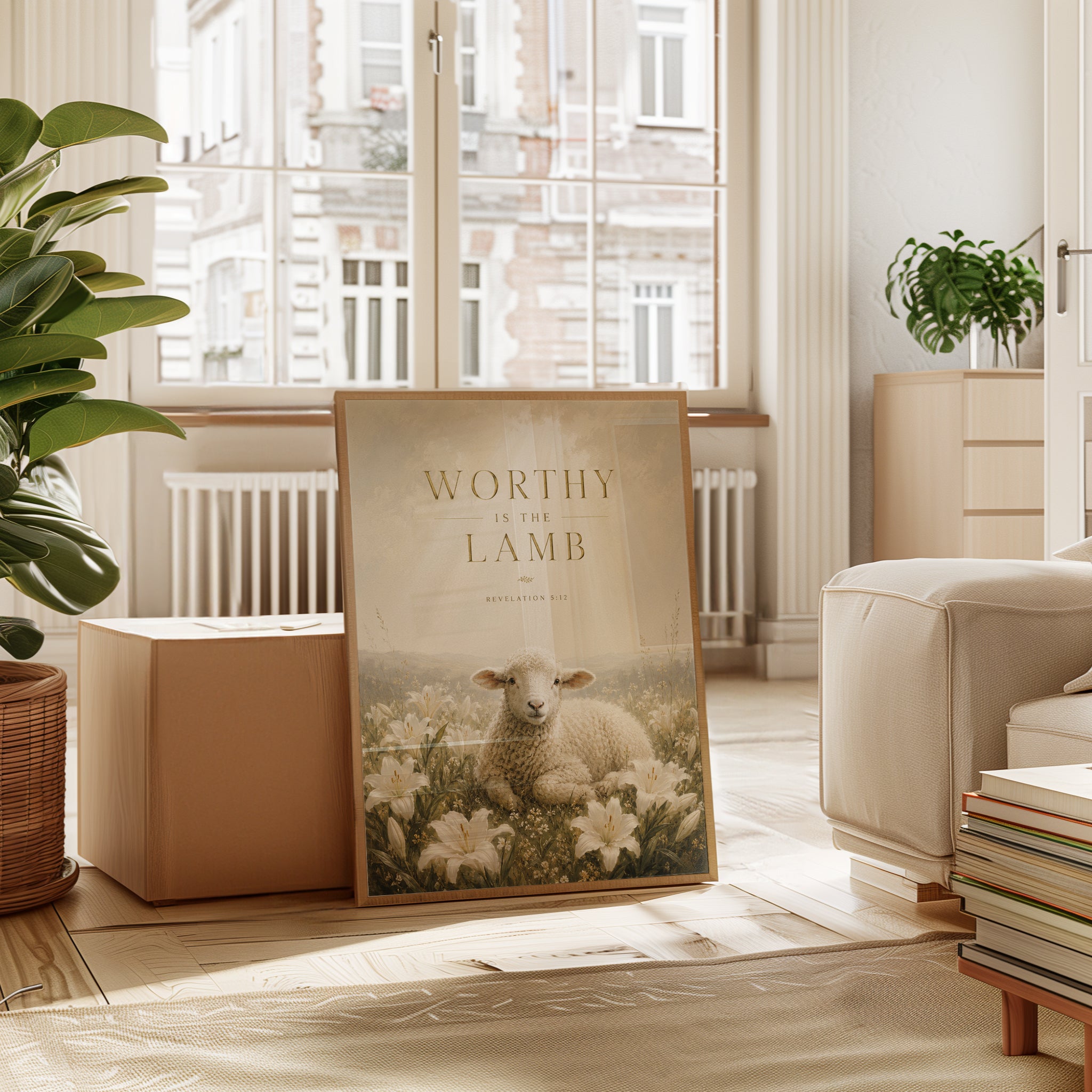 Christian Lamb Wall Art - interior