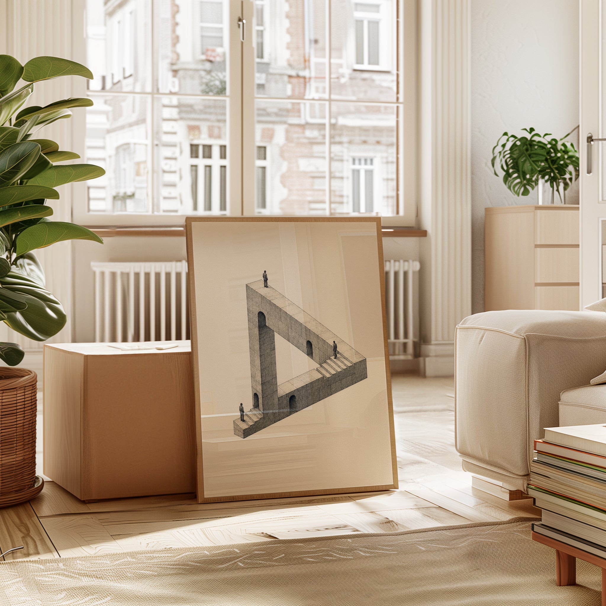 Surreal Architecture Print - interior