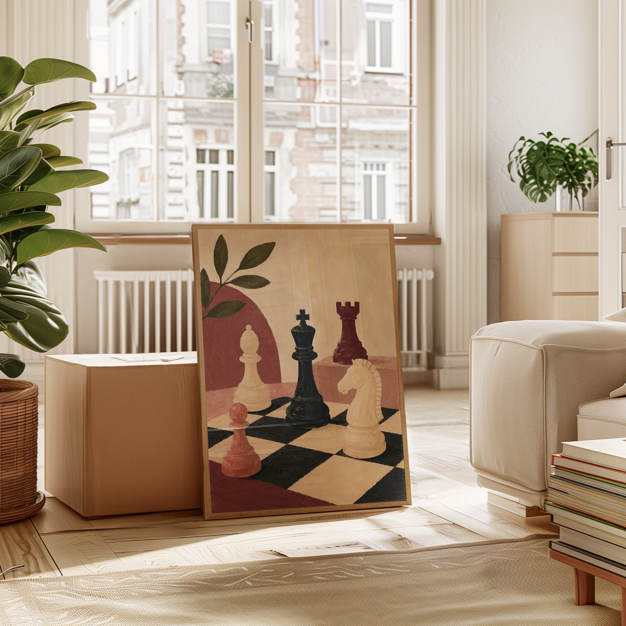 Chess Wall Art – Still Life Print - interior