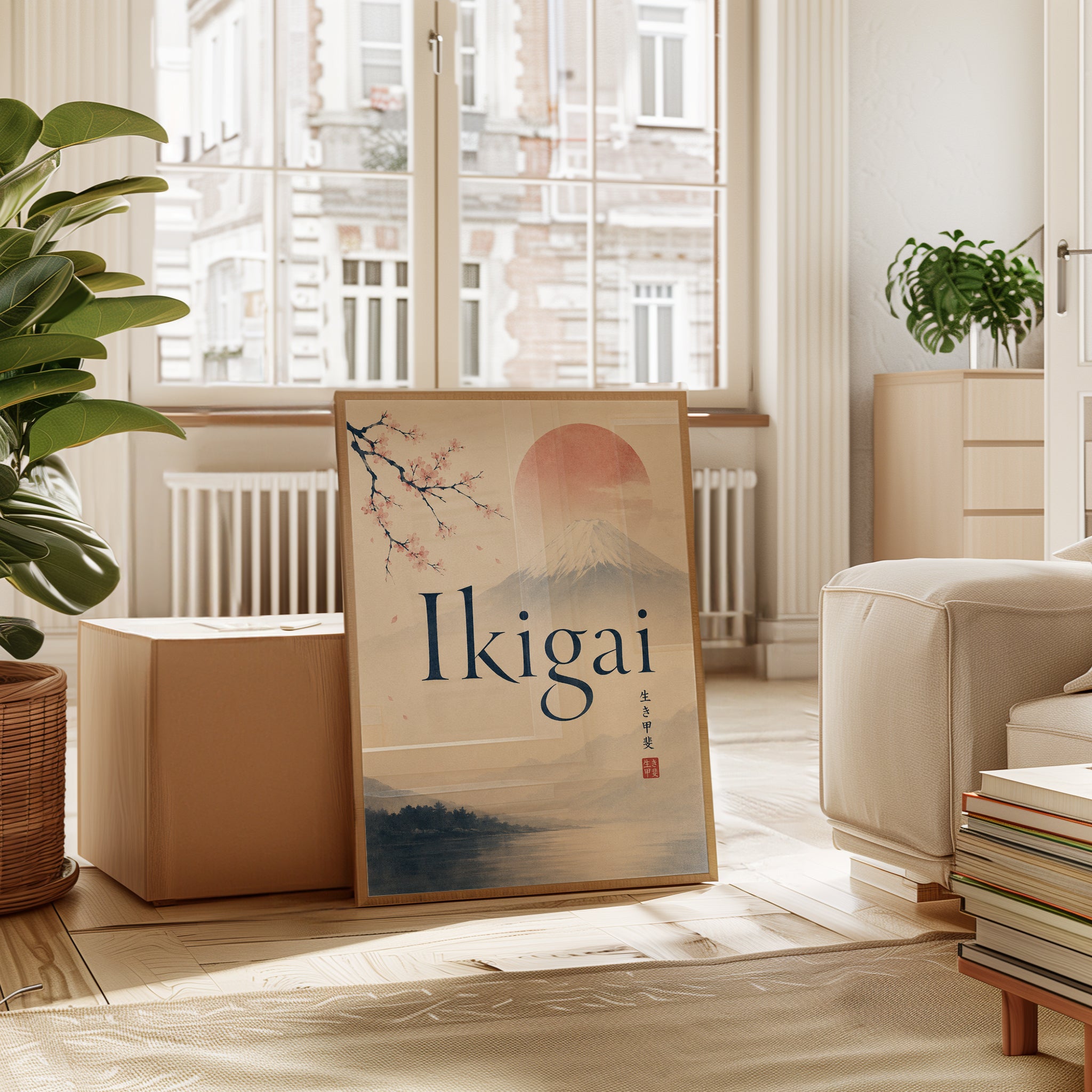 Ikigai Wall Art – Japanese Motivational Print - interior