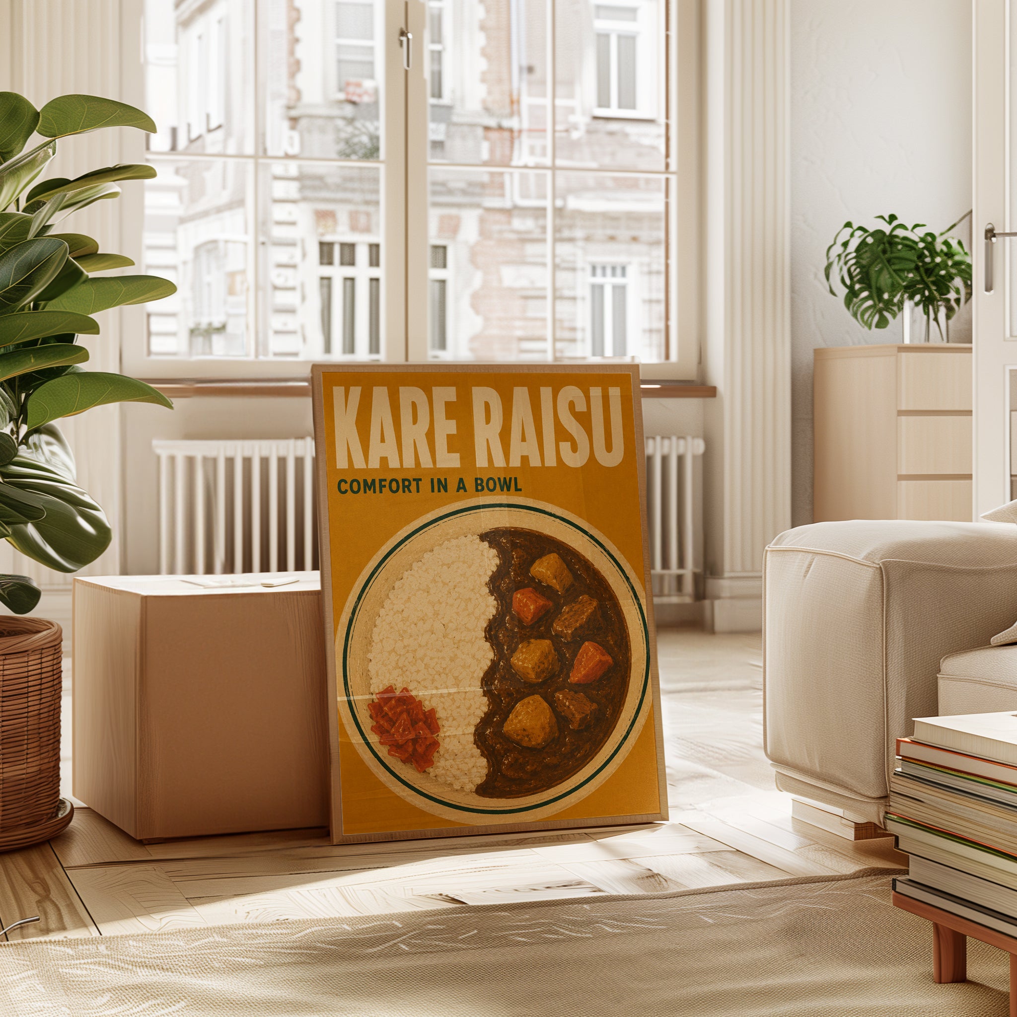 Japanese Food Wall Art – Kare Raisu Poster - interior