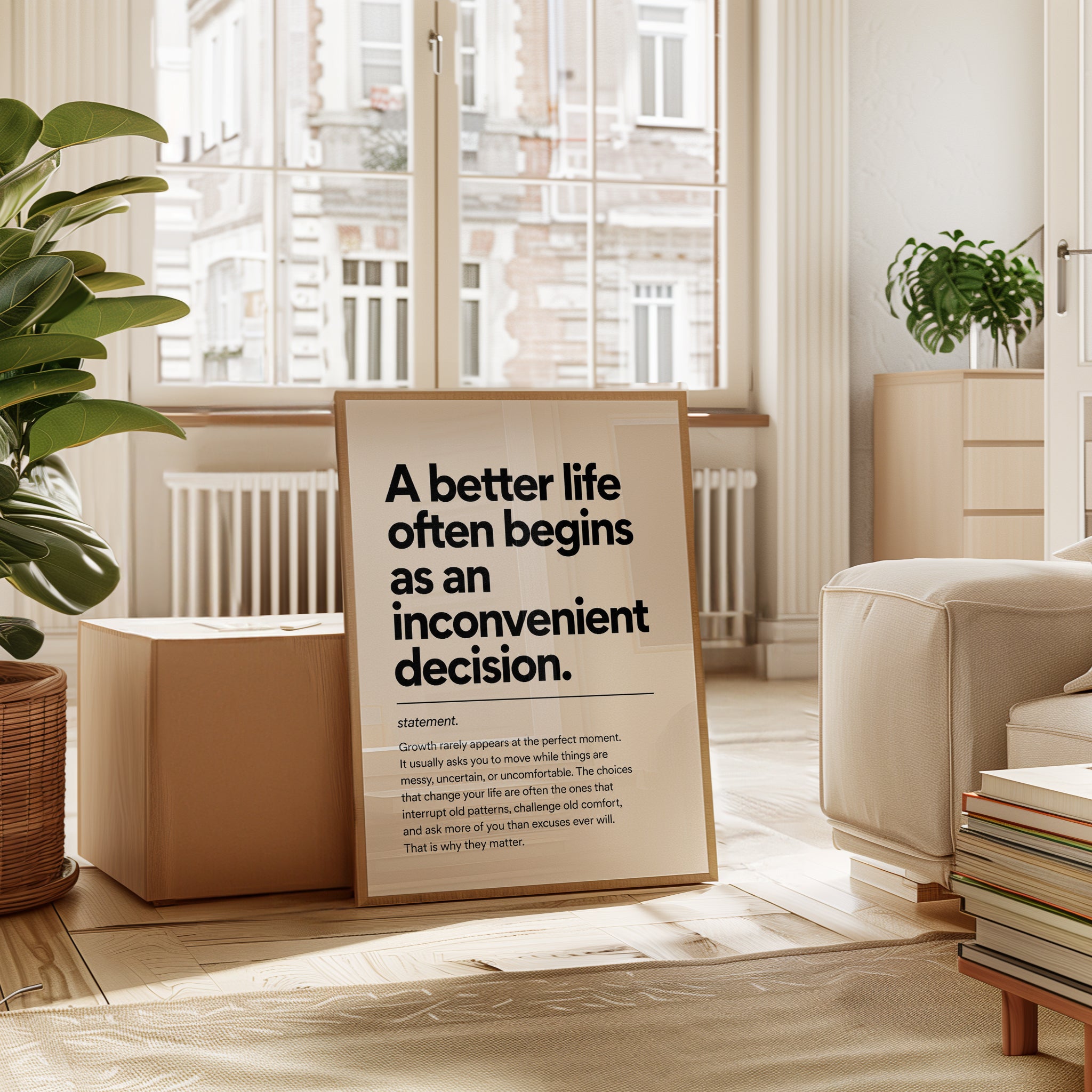 Motivational Wall Art Print - interior