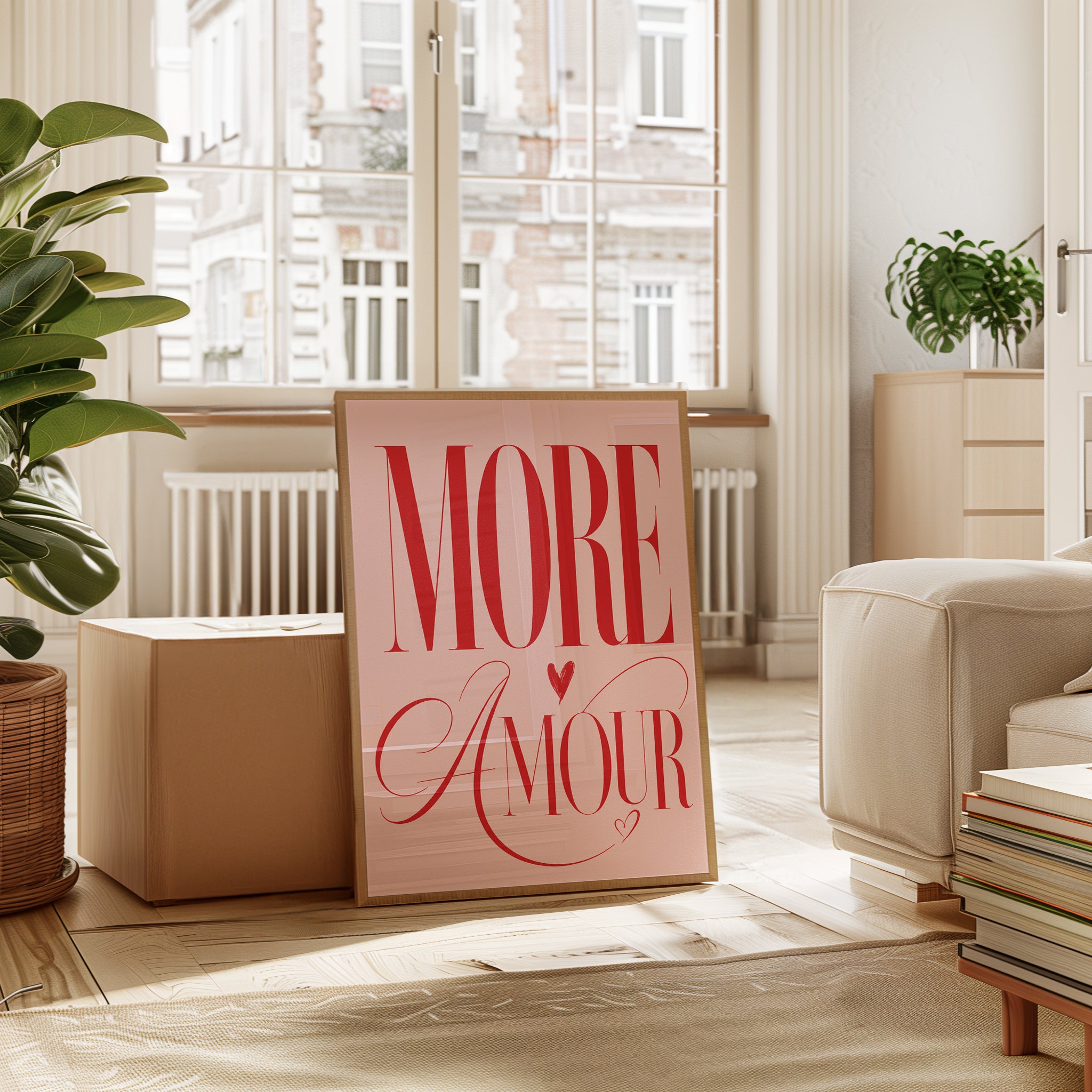 More Amour Print – French Quote Wall Art - interior