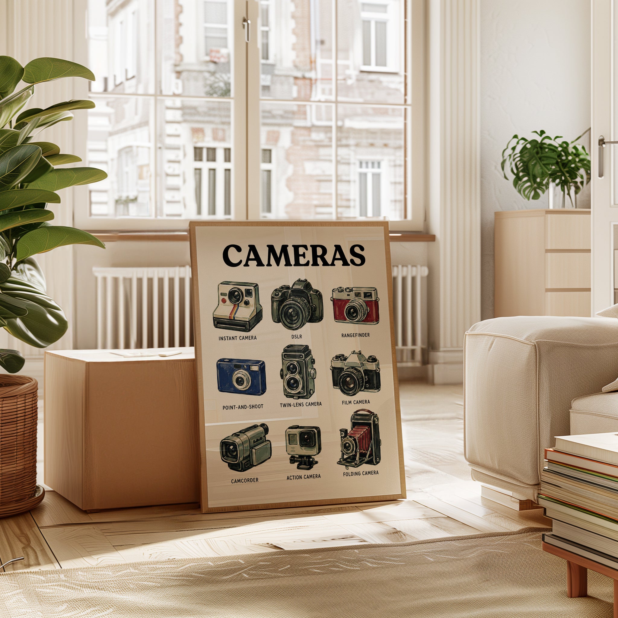 Camera Types Poster - interior