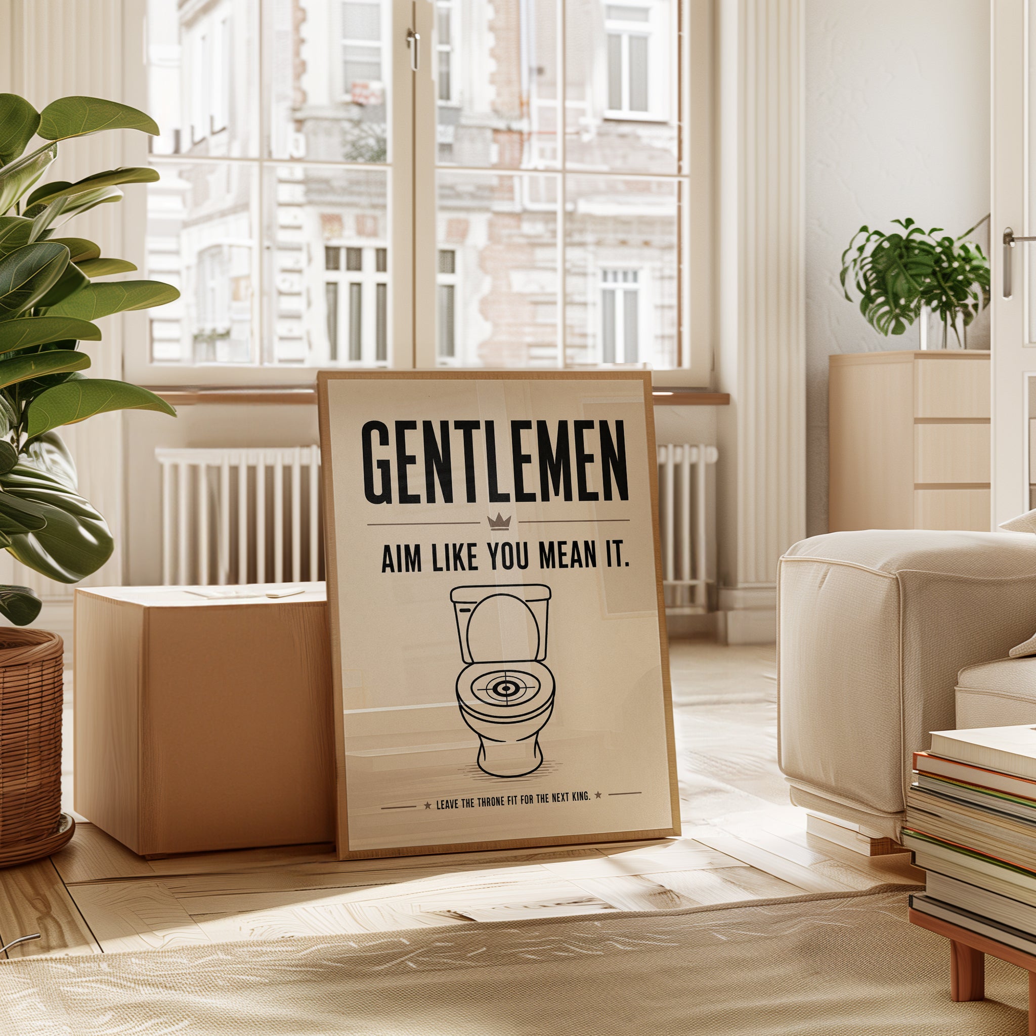 Bathroom Sign Print – Funny Bathroom Wall Art - interior