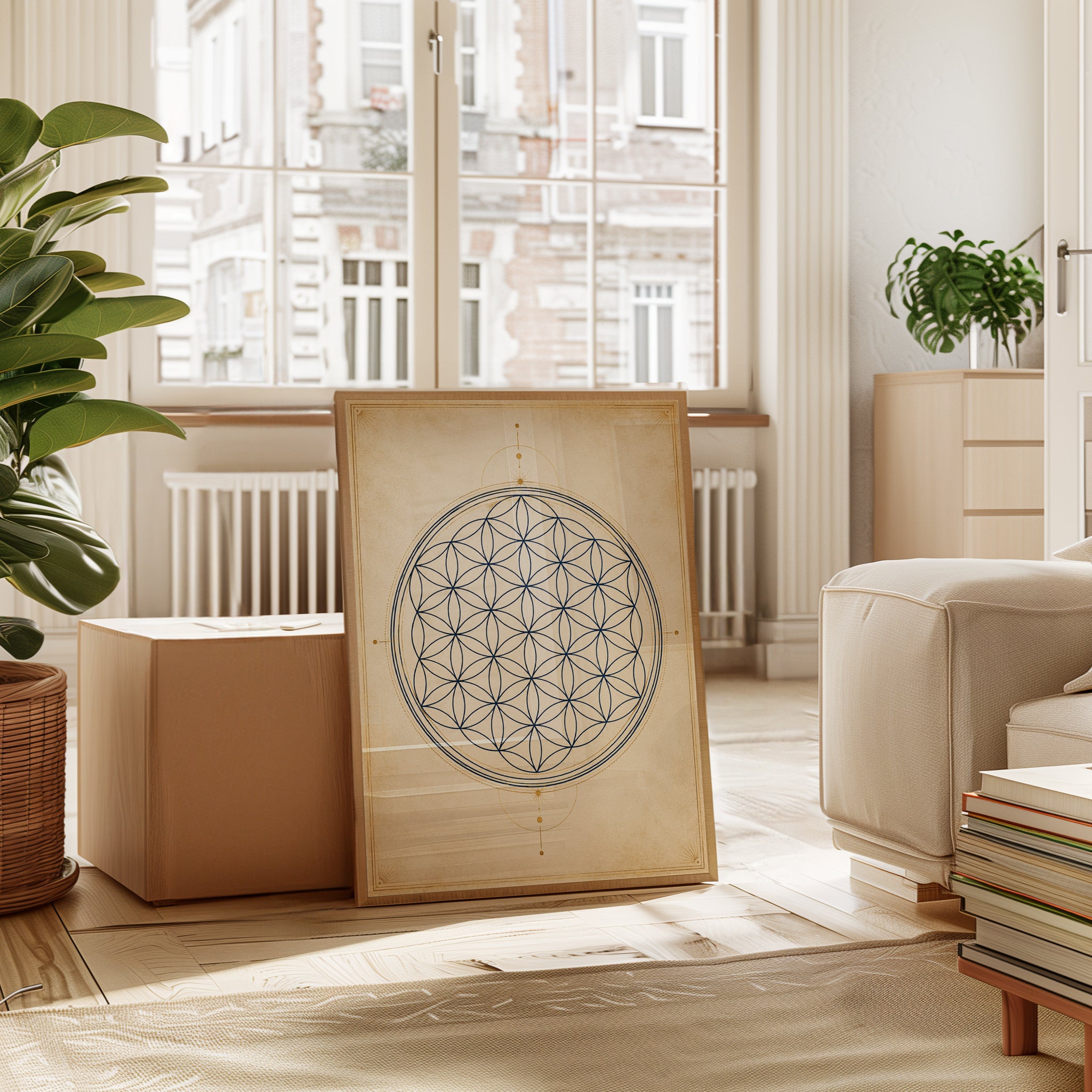Flower of Life Mandala Print - interior