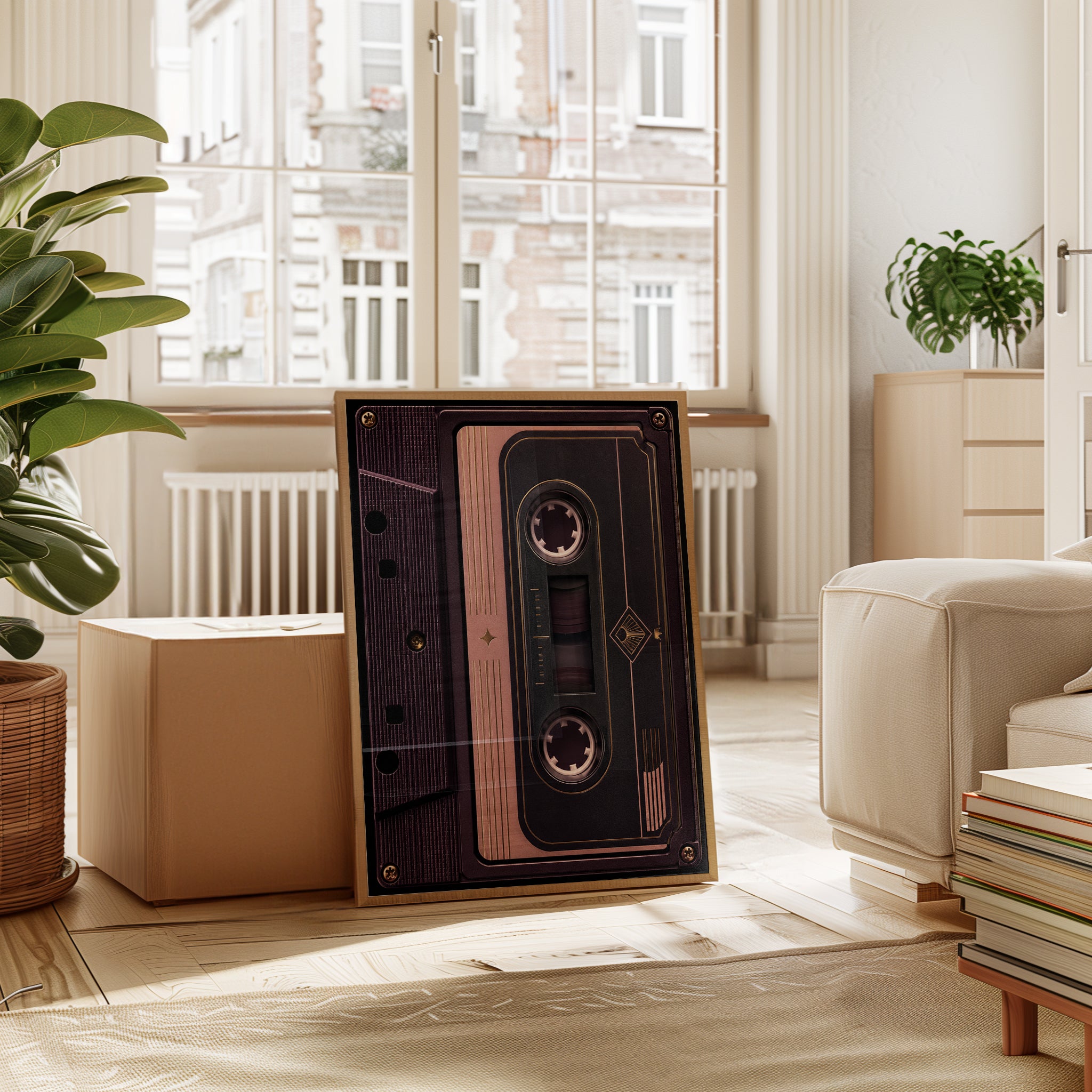 Retro Cassette Tape Art Print - interior