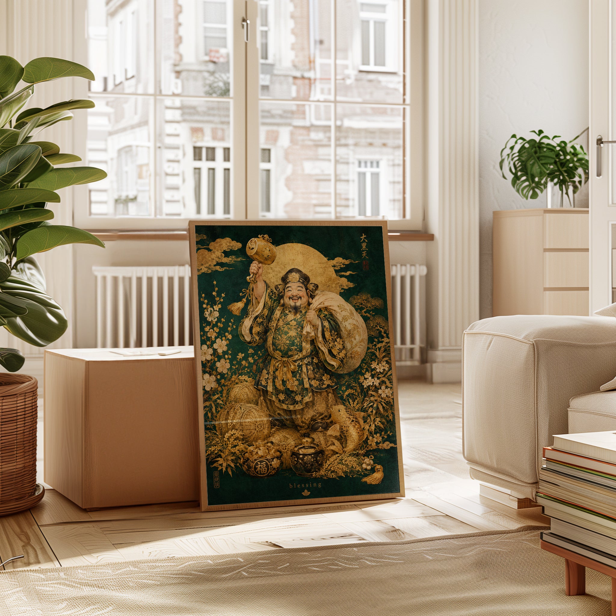 Chinese Prosperity Print – Blessing Wall Art - interior
