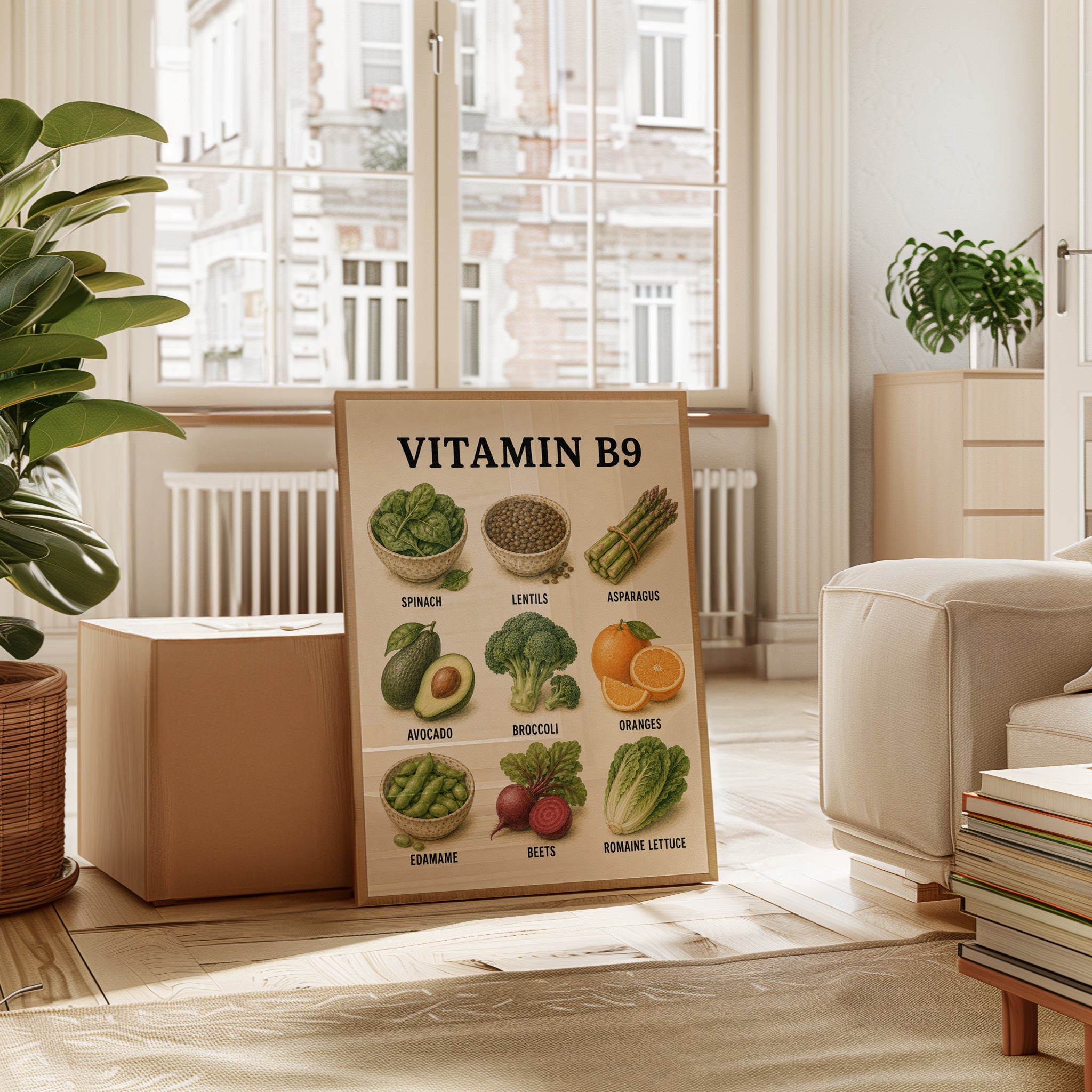 Vitamin B9 Foods Poster - interior