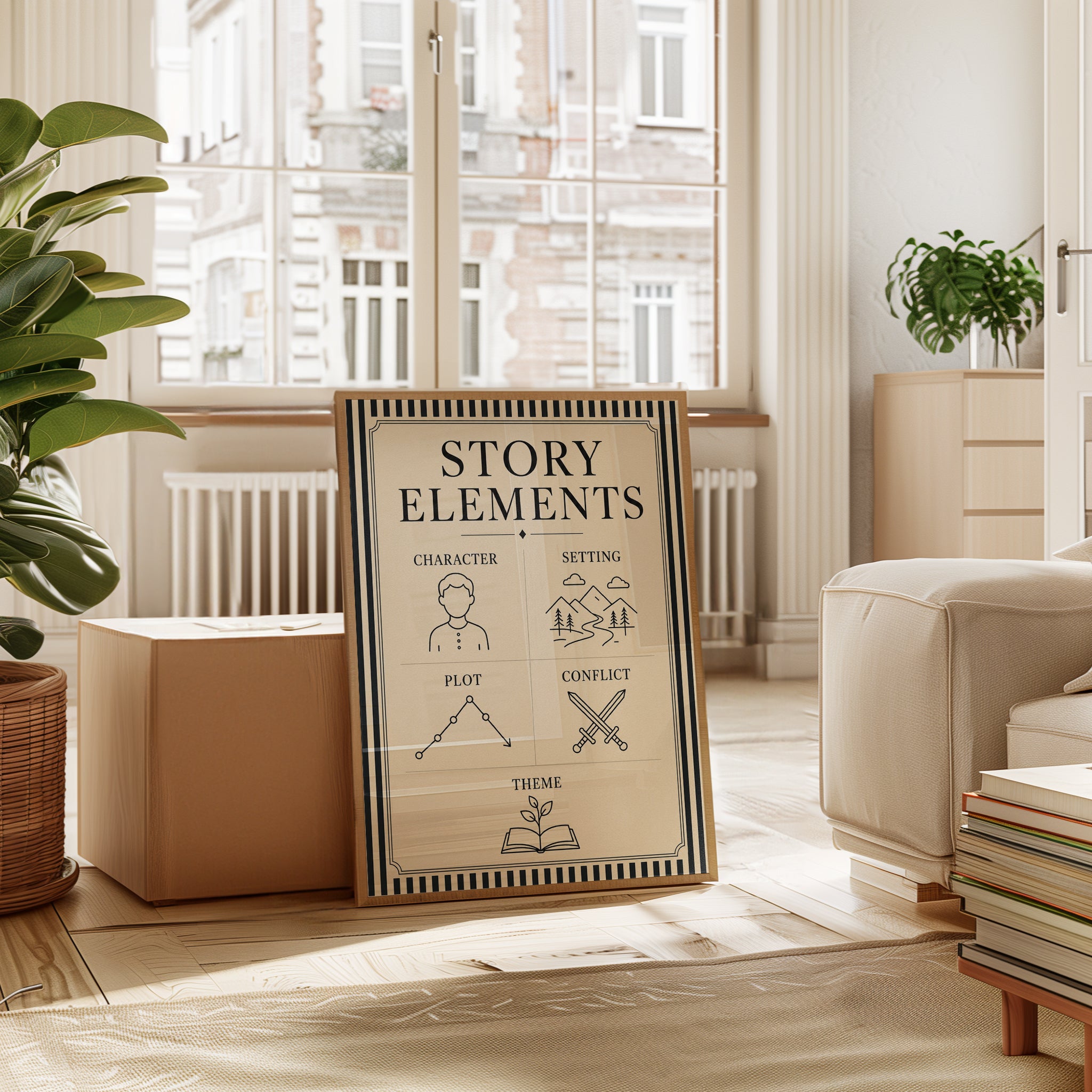 Story Elements Poster - interior
