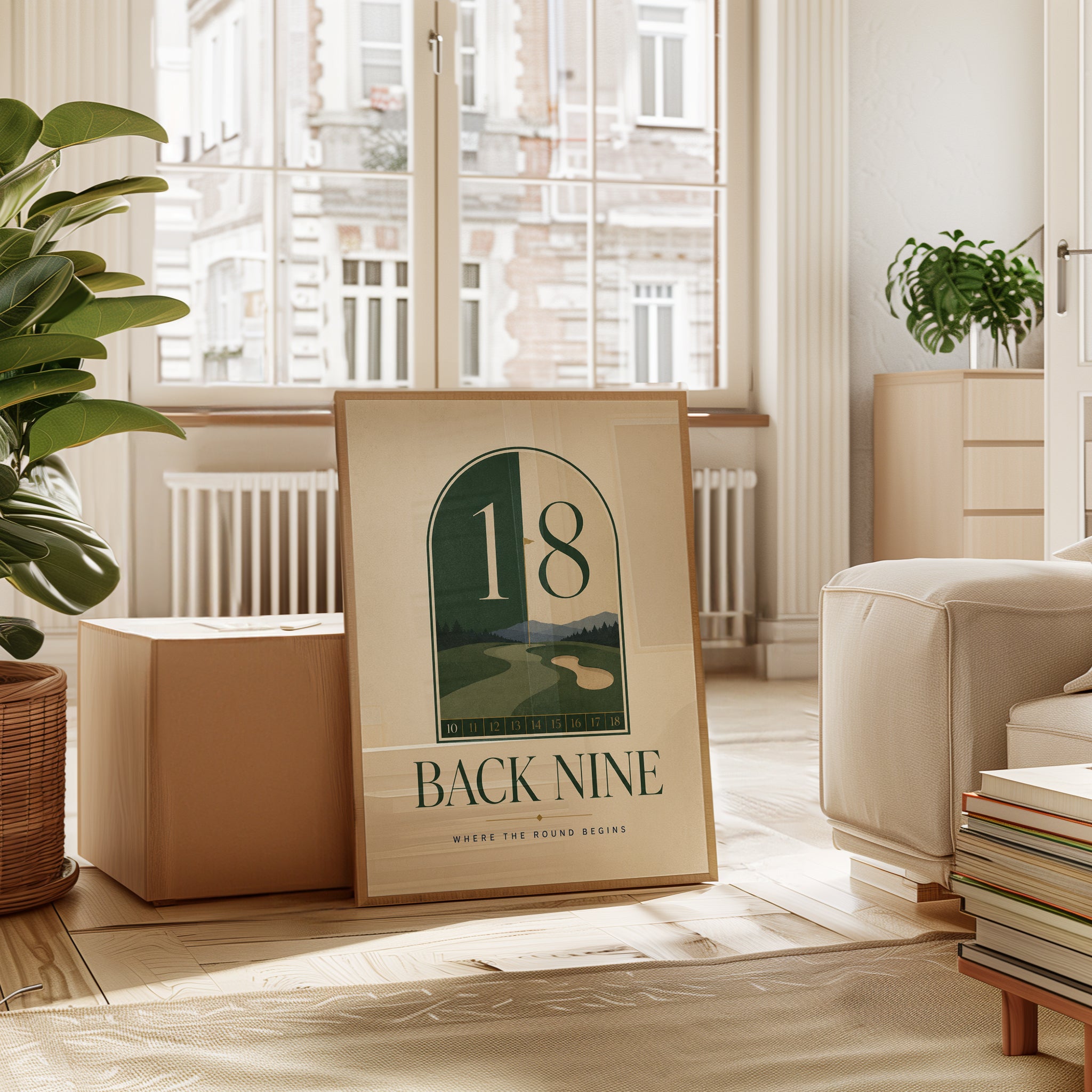 Golf Wall Art – 18th Hole Poster - interior