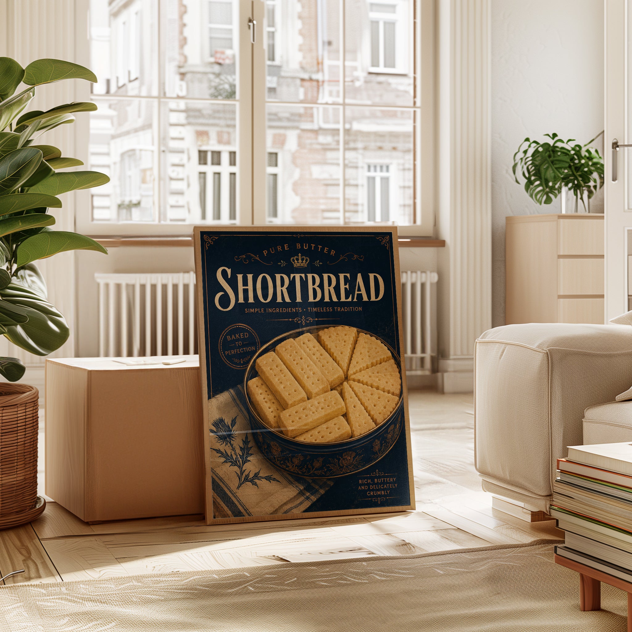 Kitchen Wall Art – Vintage Shortbread Print - interior