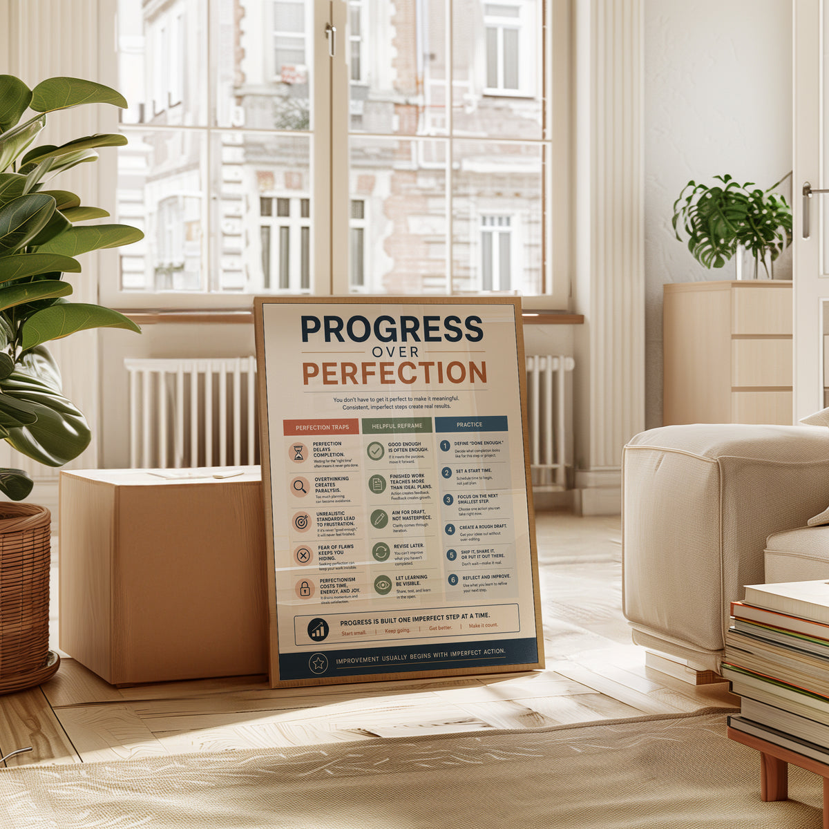 Motivational Progress Poster - interior