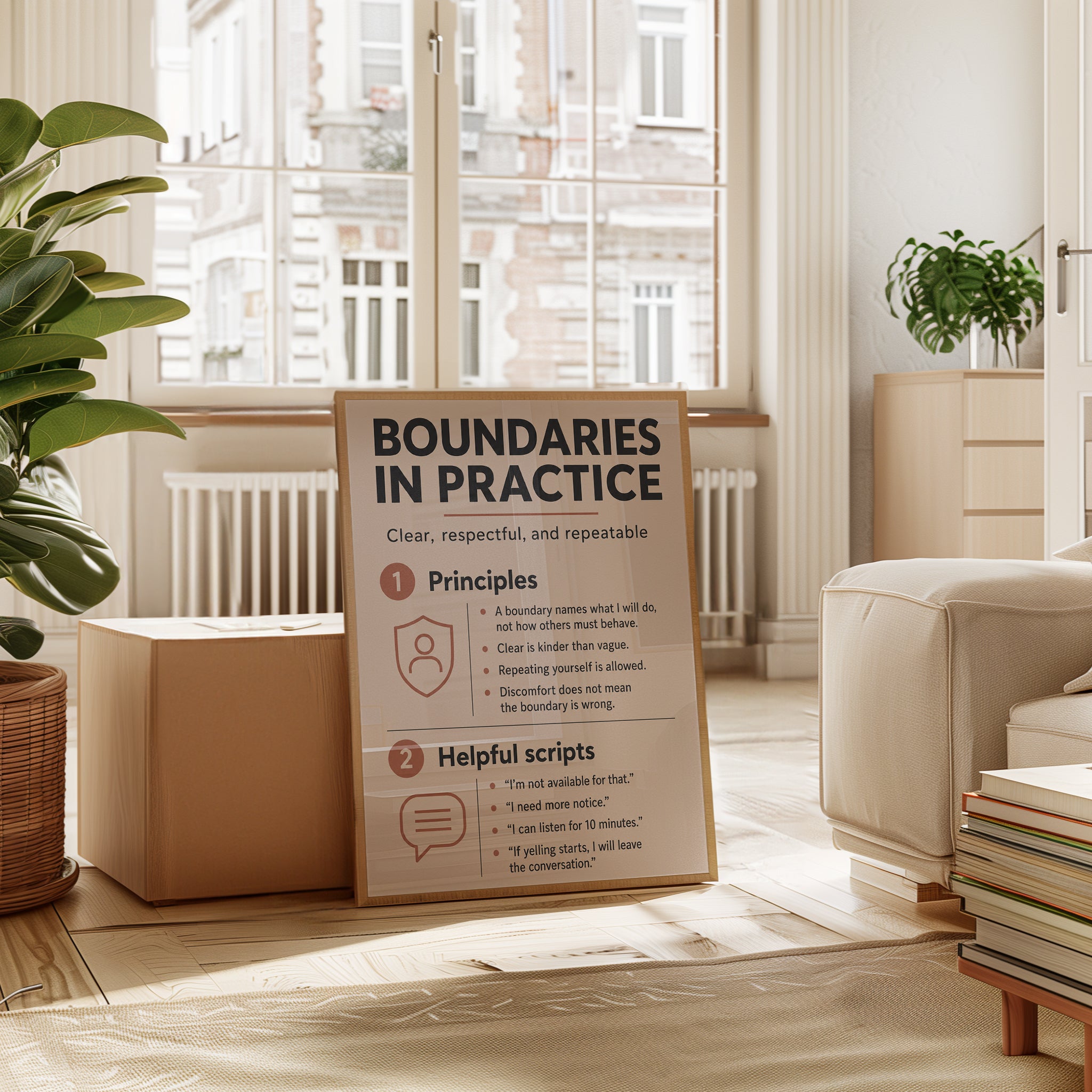 Therapy Wall Art: Boundaries in Practice - interior