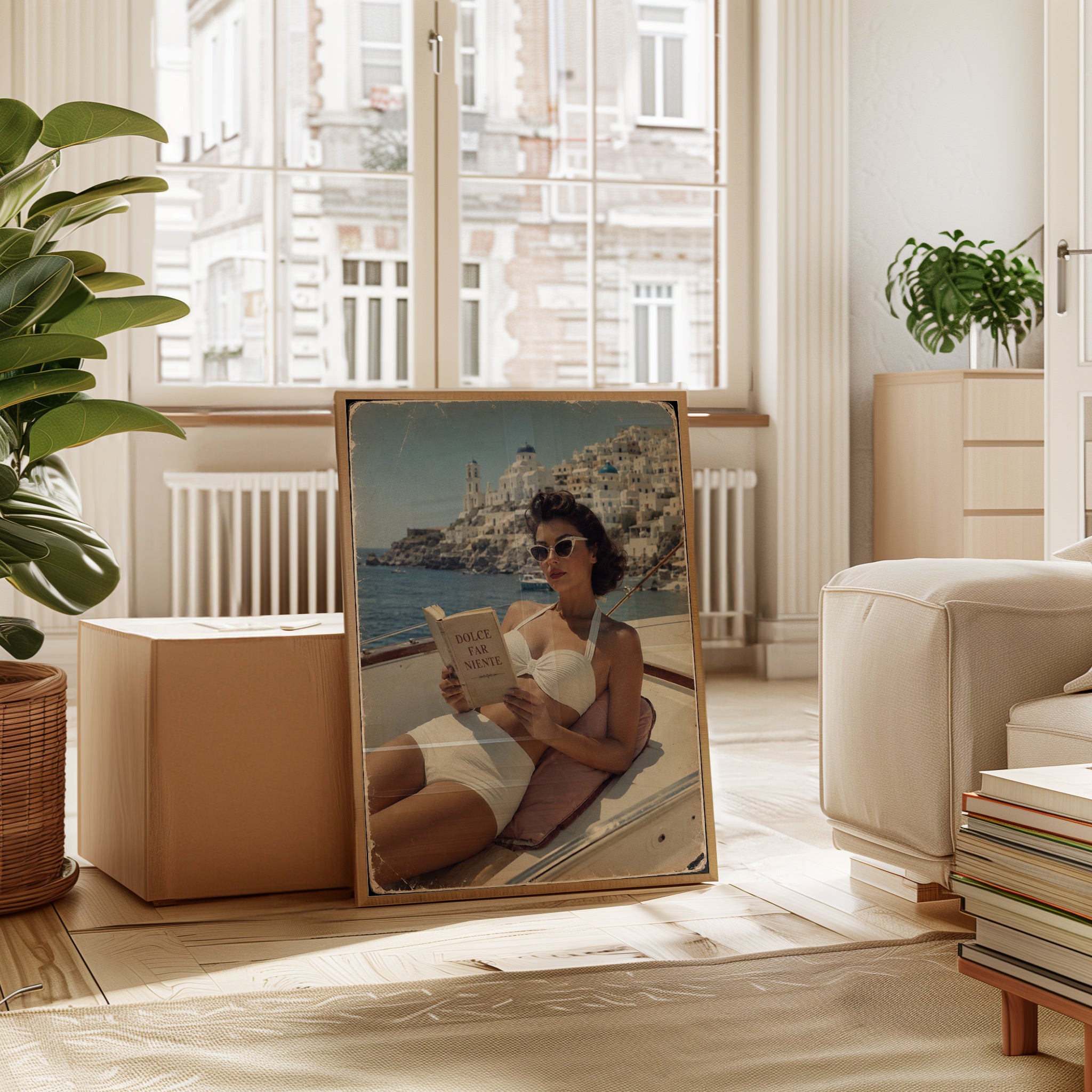Vintage Travel Poster – Mediterranean Wall Art - interior