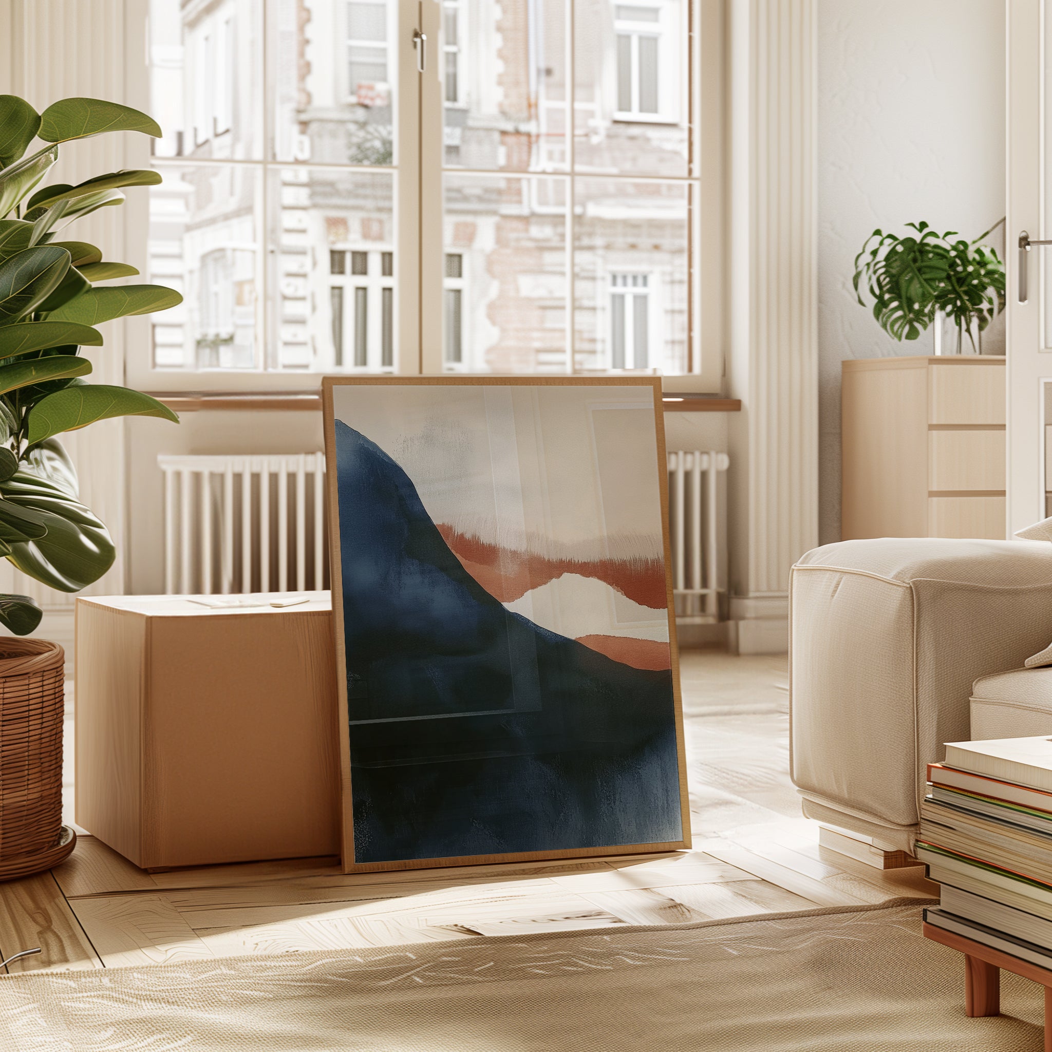 Abstract Landscape Print - interior