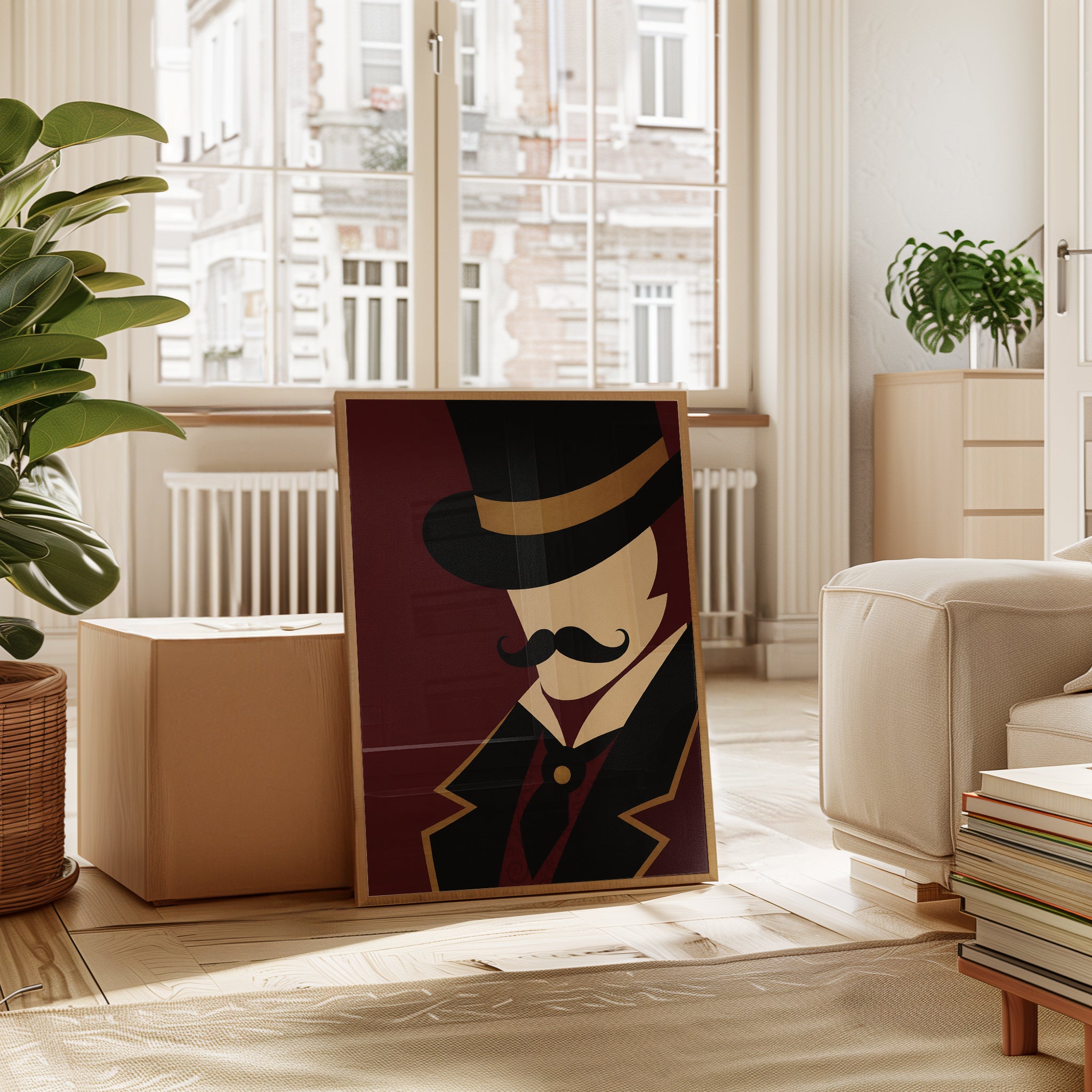 Vintage Gentleman Poster – Art Deco Wall Art - interior