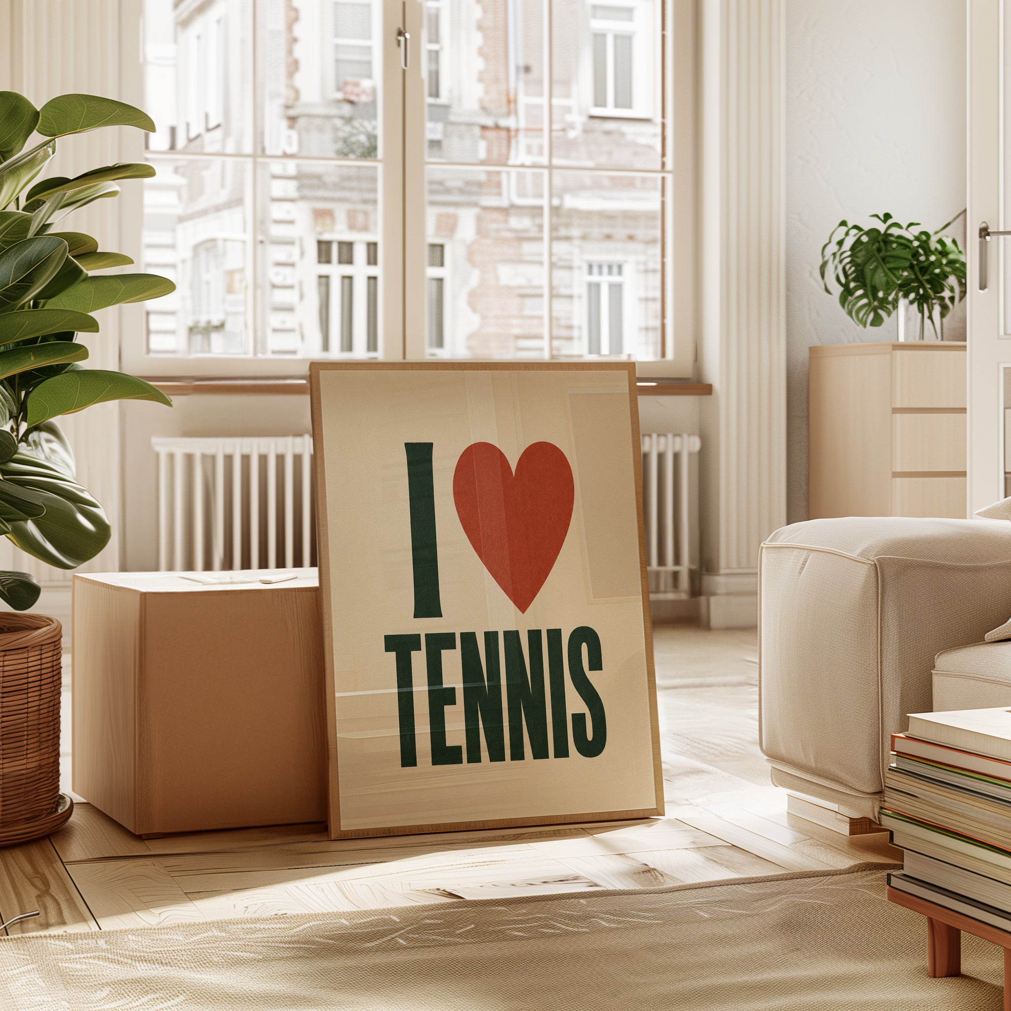 Tennis Wall Art – Vintage Sports Poster - interior