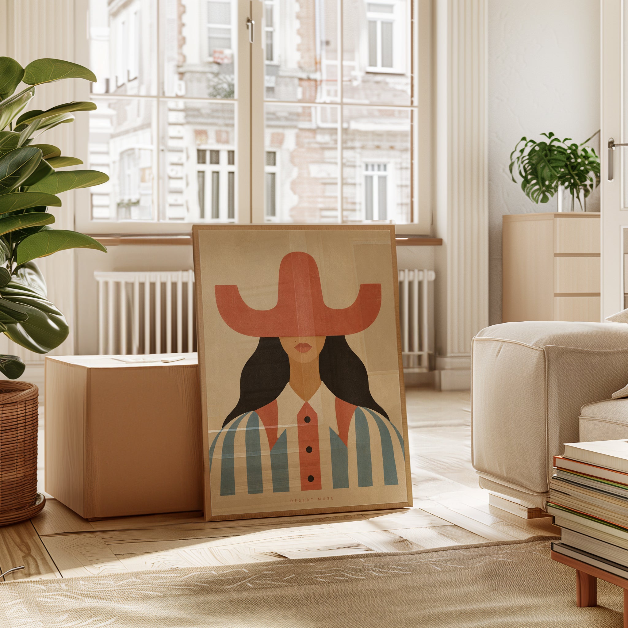 Western Woman Wall Art – Southwest Portrait Print - interior