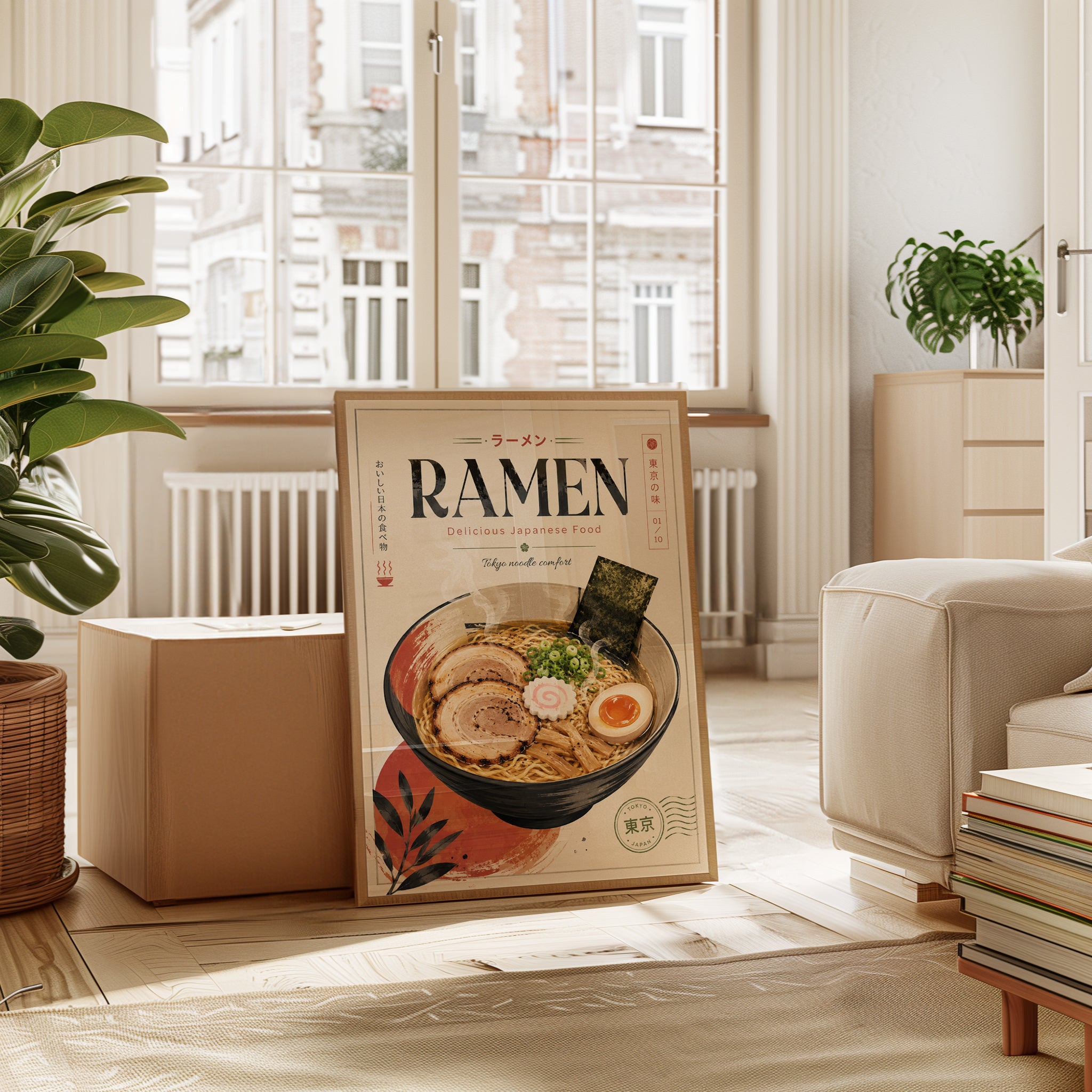 Ramen Wall Art: Vintage Japanese Food Poster - interior