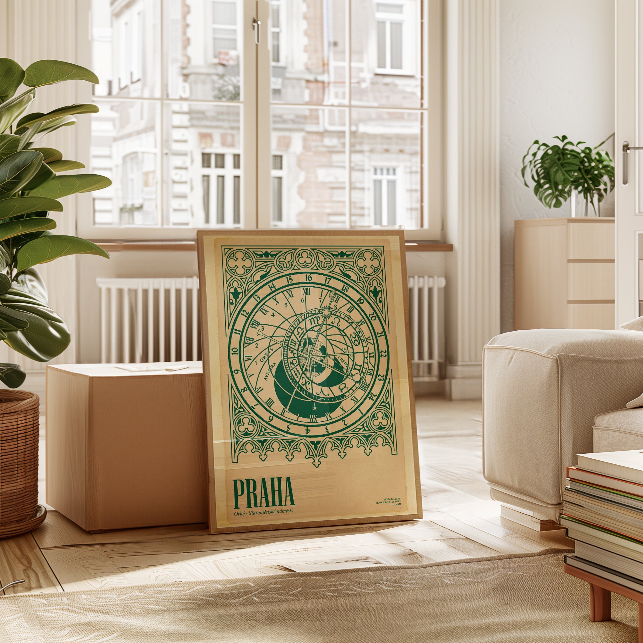 Prague Astronomical Clock Print - interior