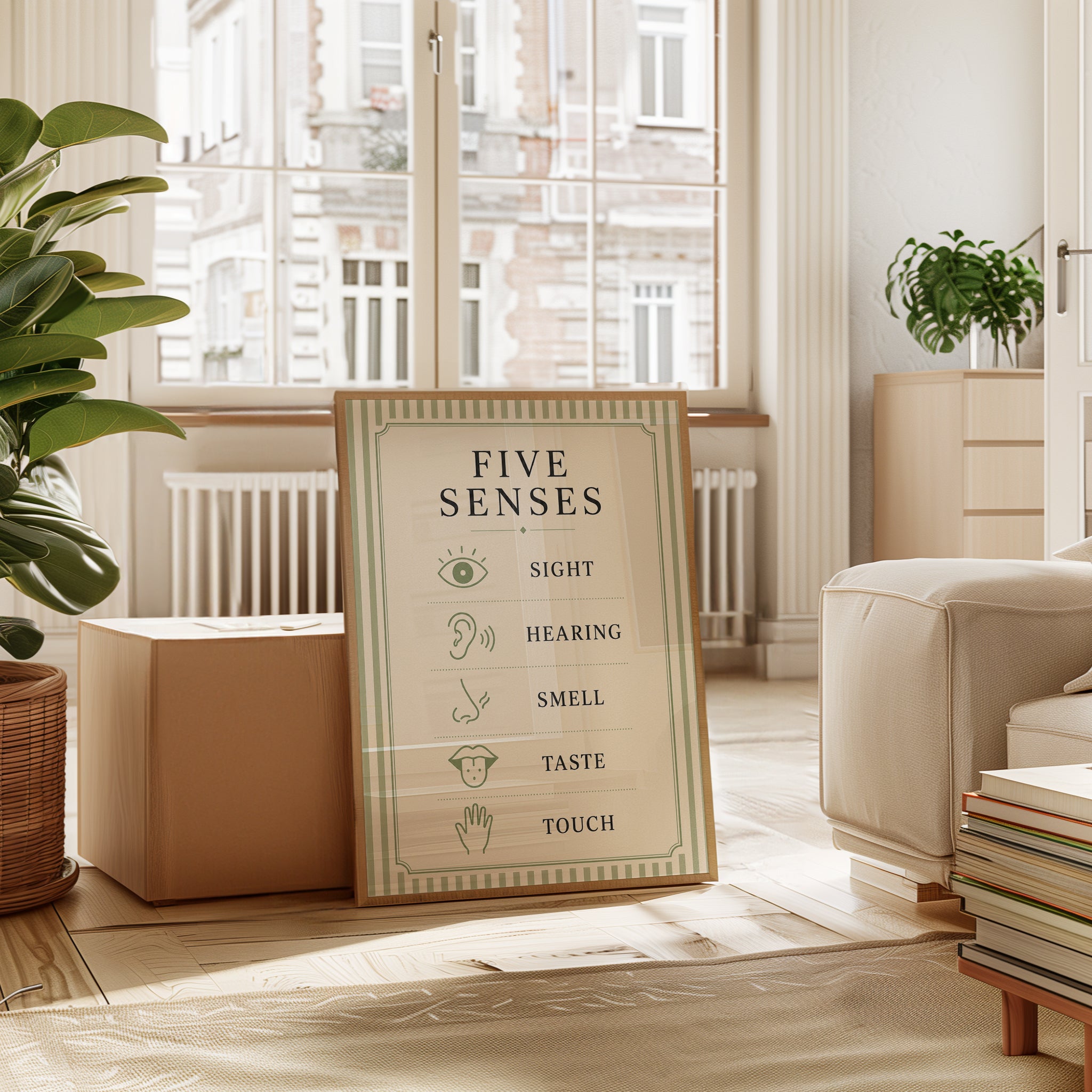 Five Senses Poster – Educational Wall Art - interior