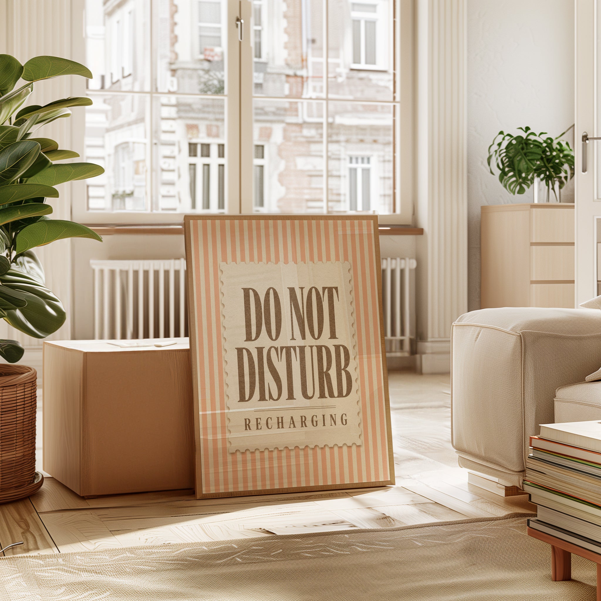 Do Not Disturb Sign – Recharging Wall Art - interior