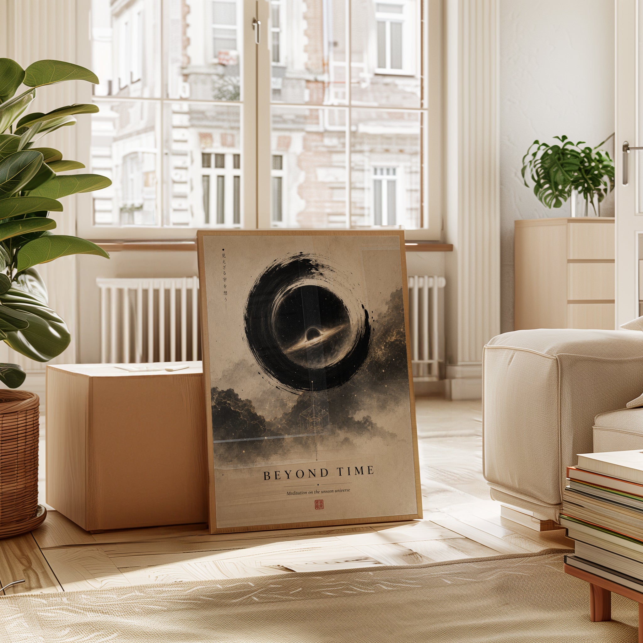 Zen Wall Art – Black Hole Meditation Print - interior