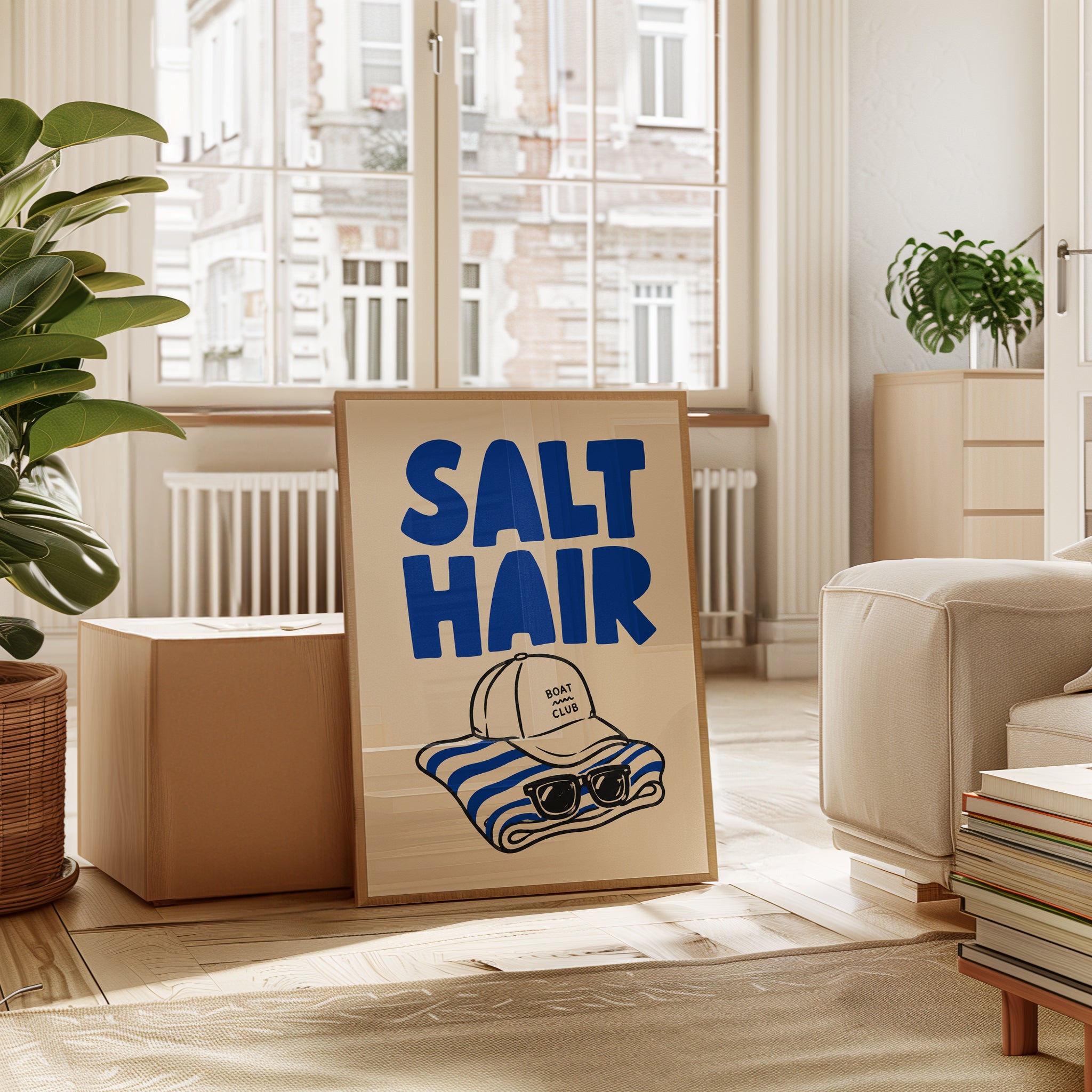 Salt Hair Beach Print – Coastal Wall Art - interior