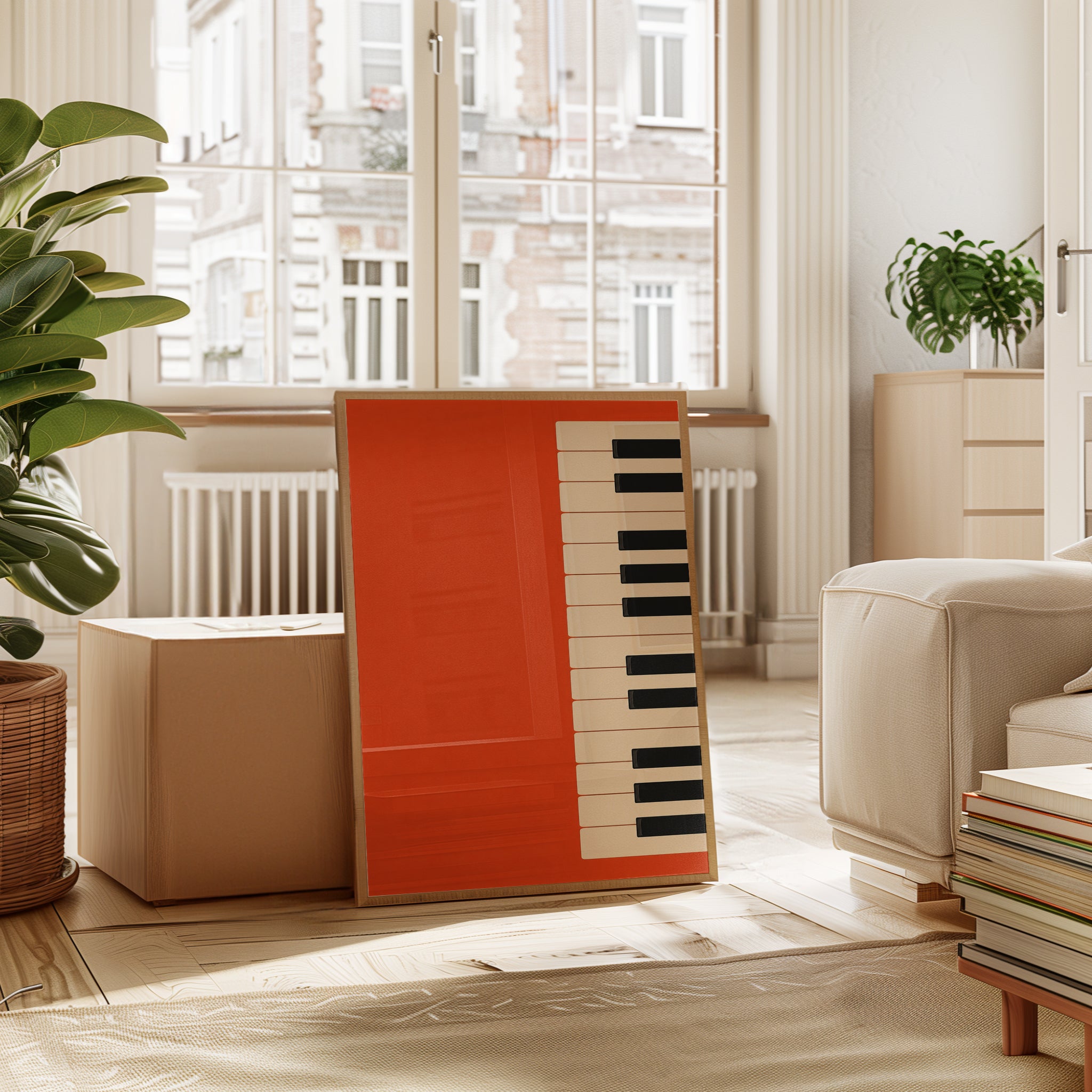 Piano Keys Wall Art – Music Room Decor - interior