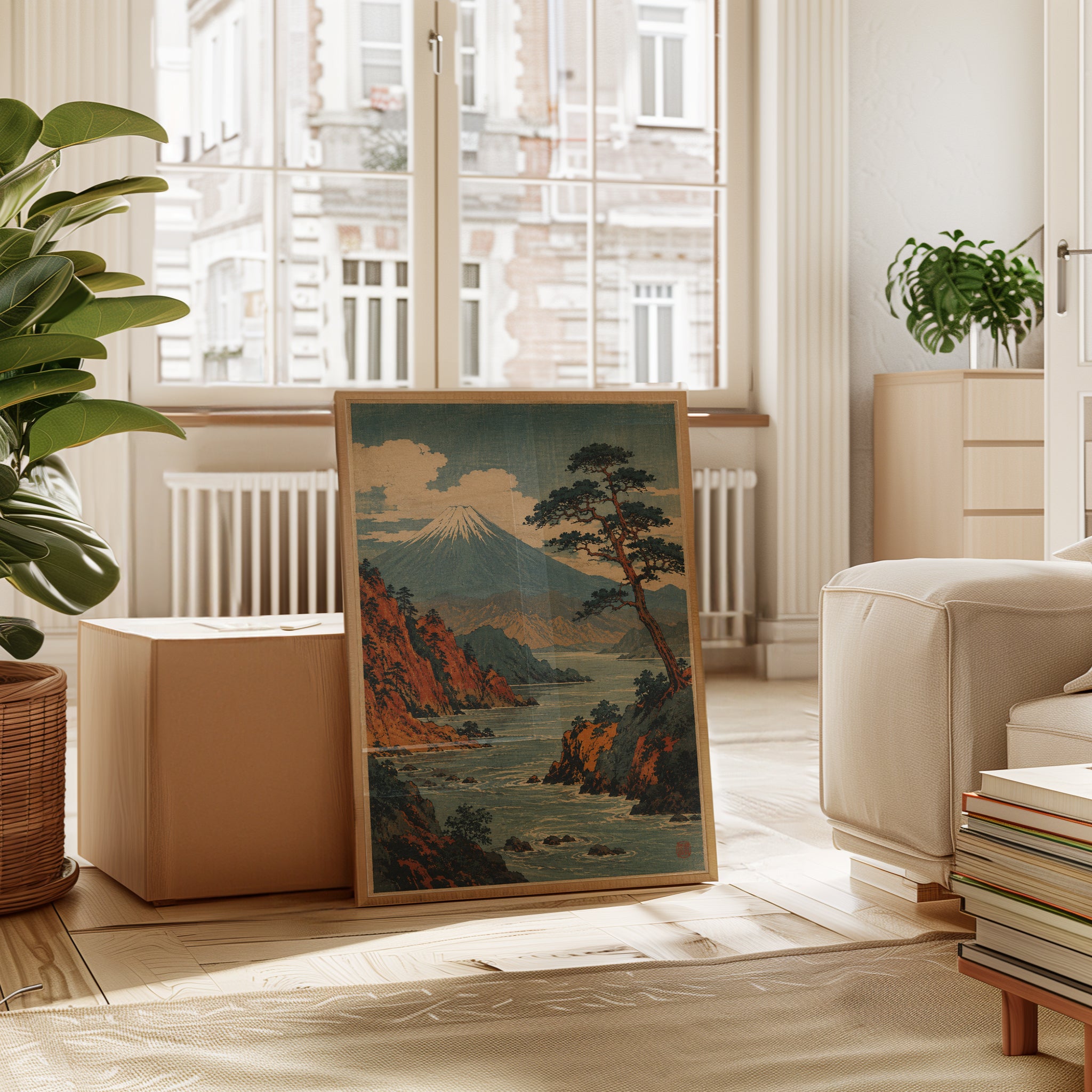 Mount Fuji Wall Art – Japanese Landscape Print - interior