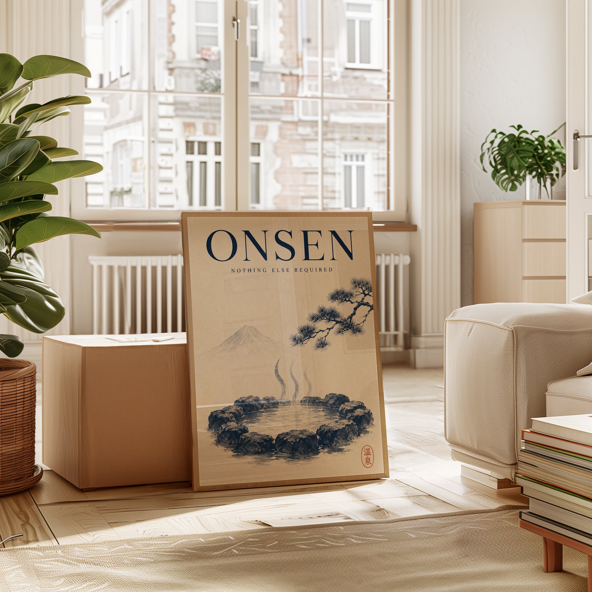 Onsen Wall Art – Japanese Hot Spring Print - interior