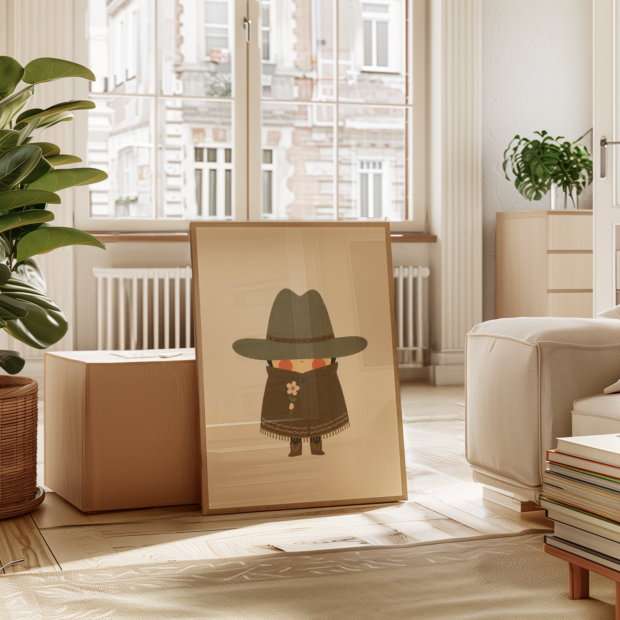 Cowboy Nursery Wall Art – Western Kids Room Decor - interior