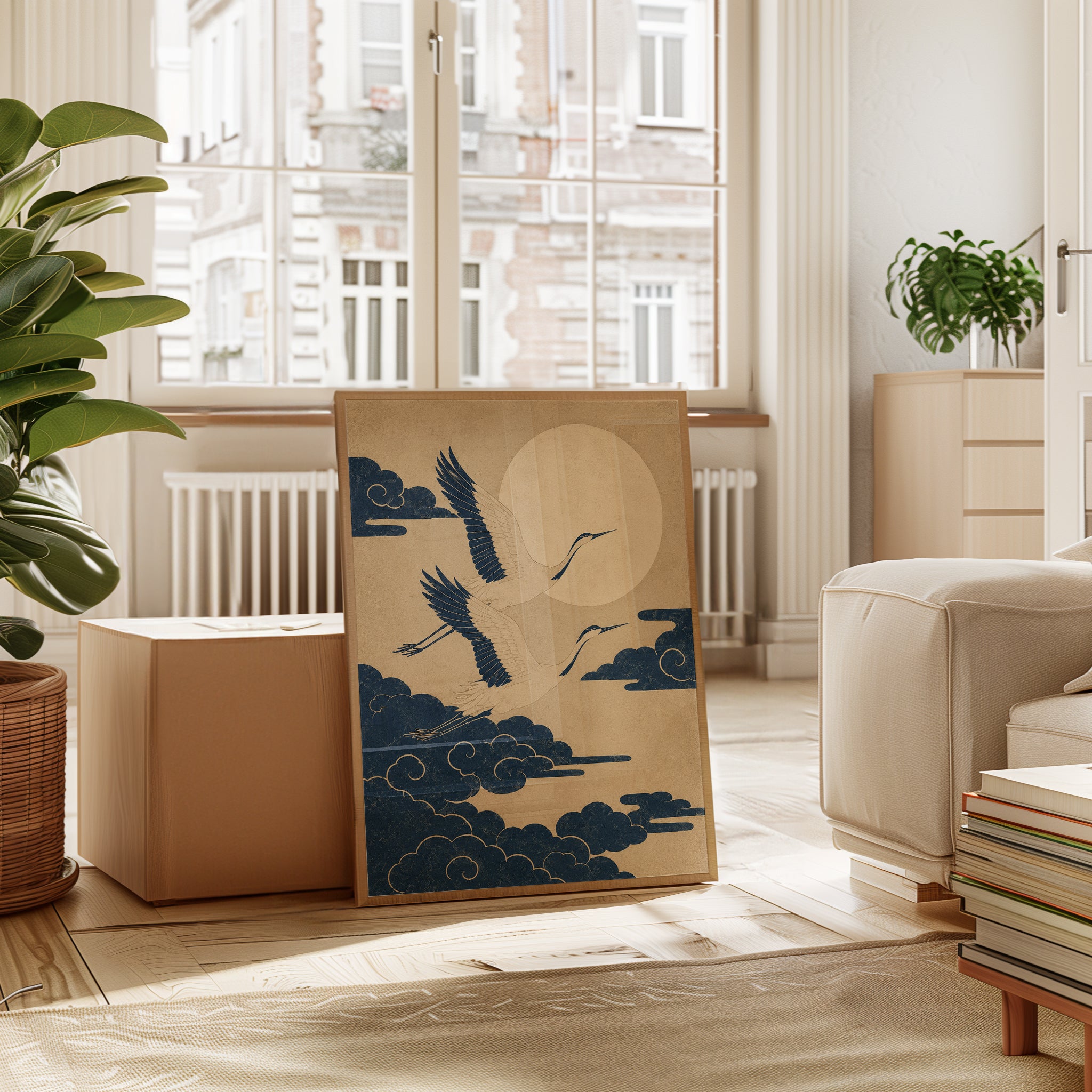 Japanese Crane Art Print - interior