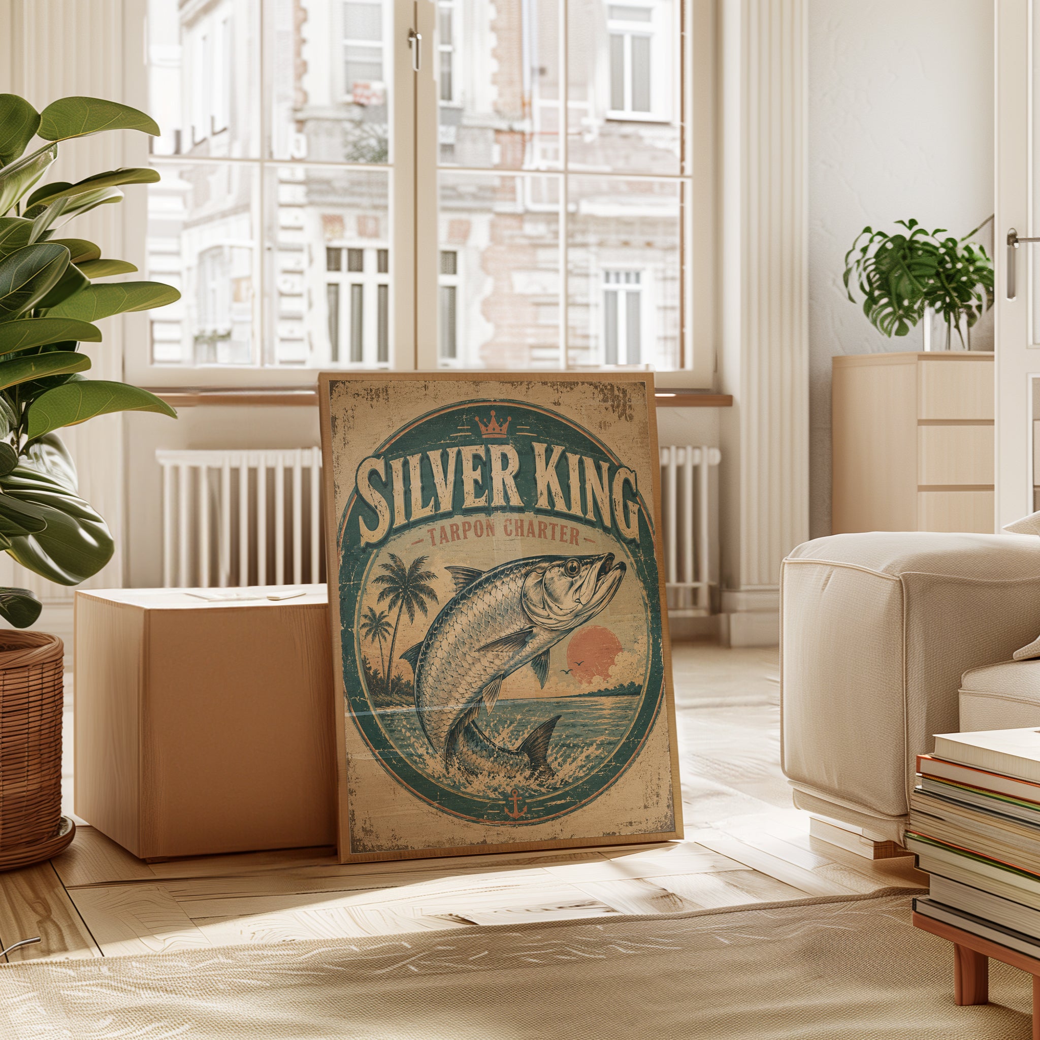Fishing Wall Art – Vintage Tarpon Poster - interior