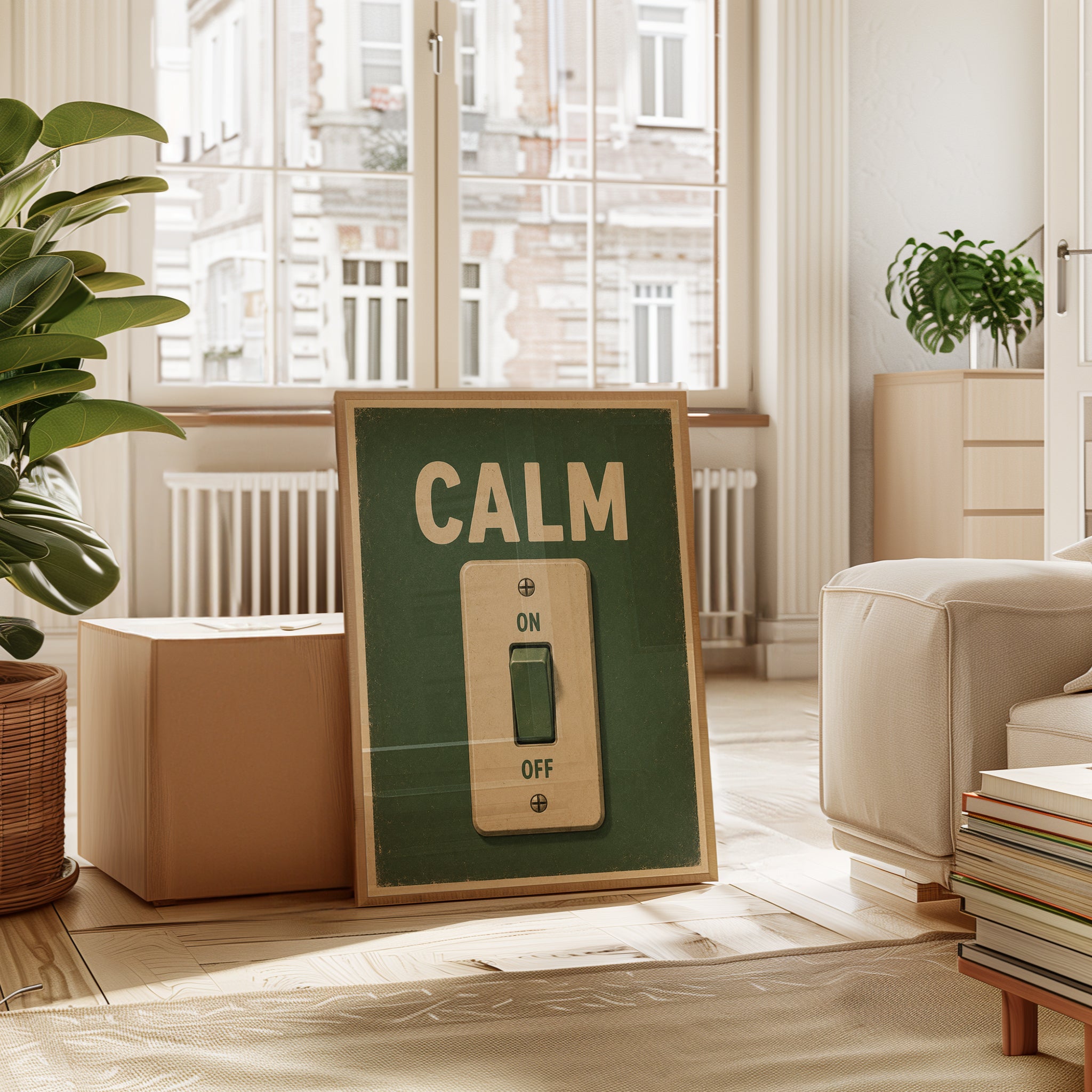 Calm Wall Art – Vintage Switch Print - interior