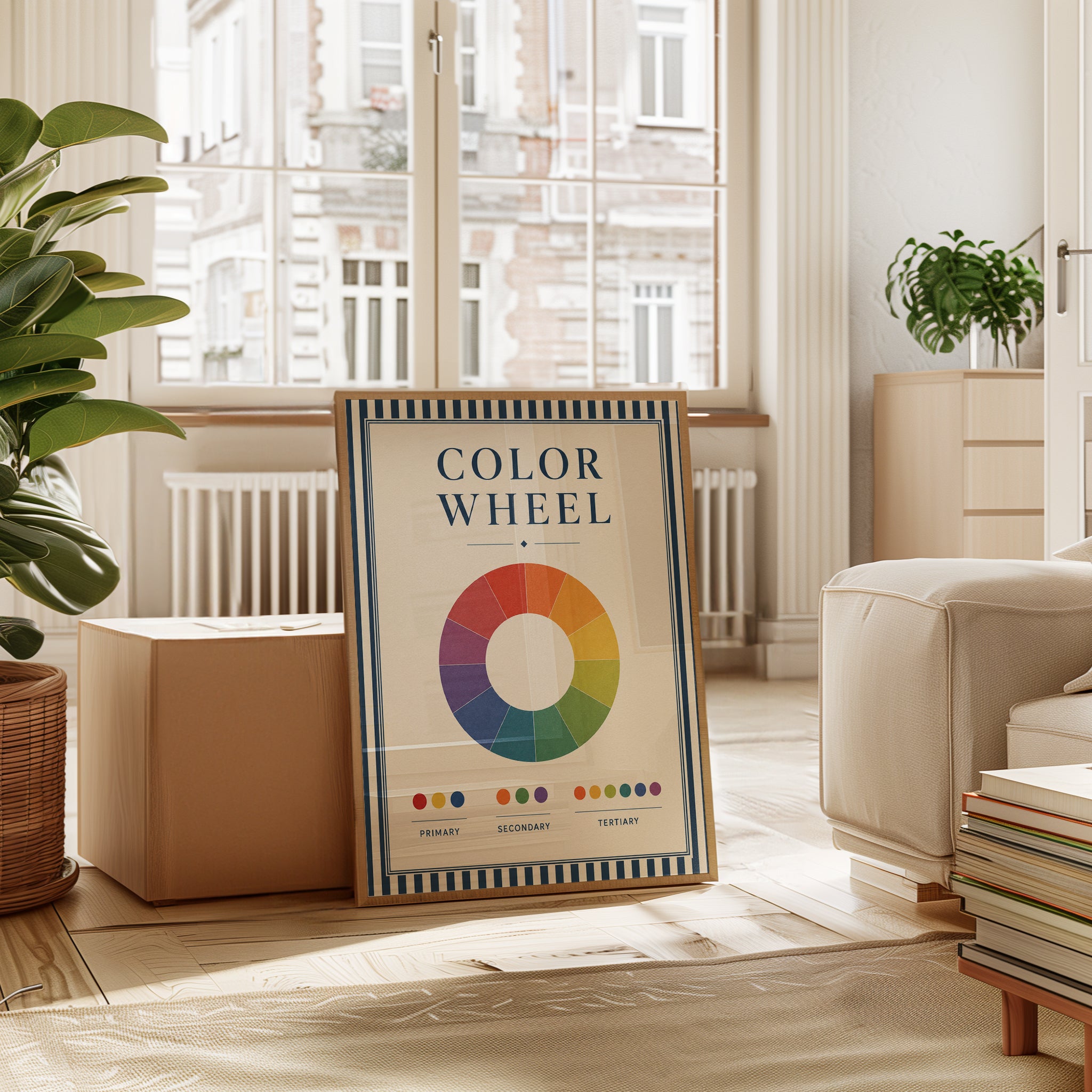 Vintage Color Theory Poster - interior