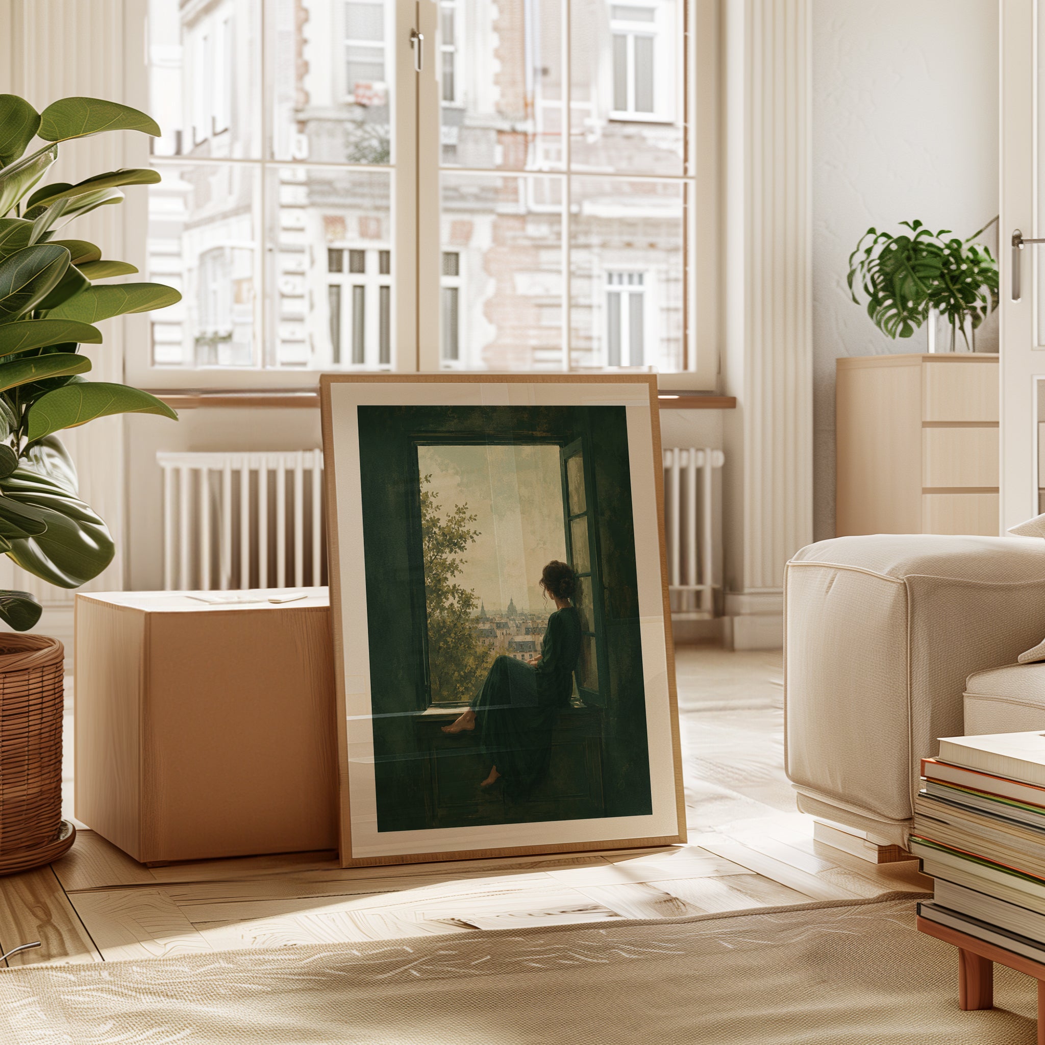 Woman at Window Wall Art - interior