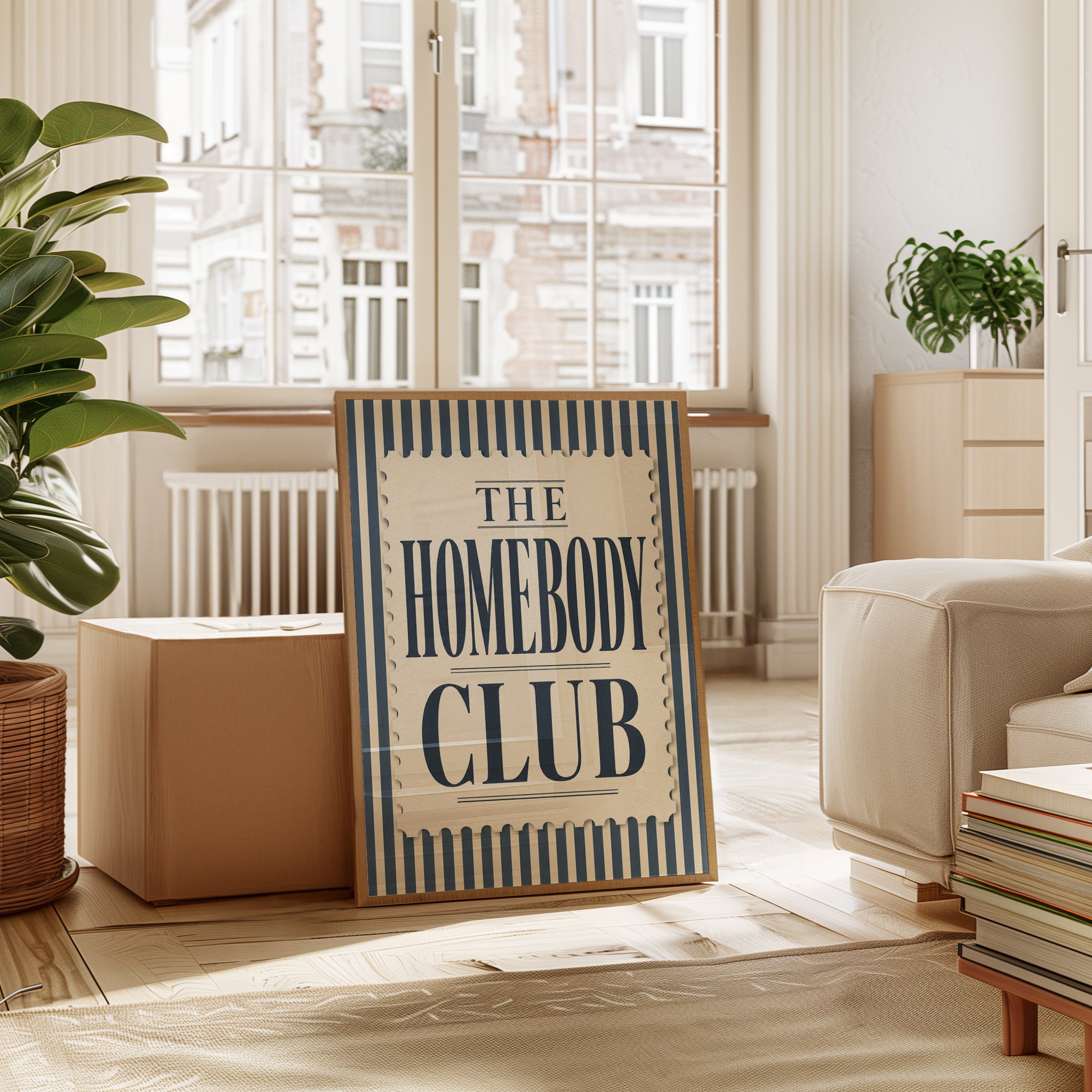 Retro Typography Poster – The Homebody Club Print - interior
