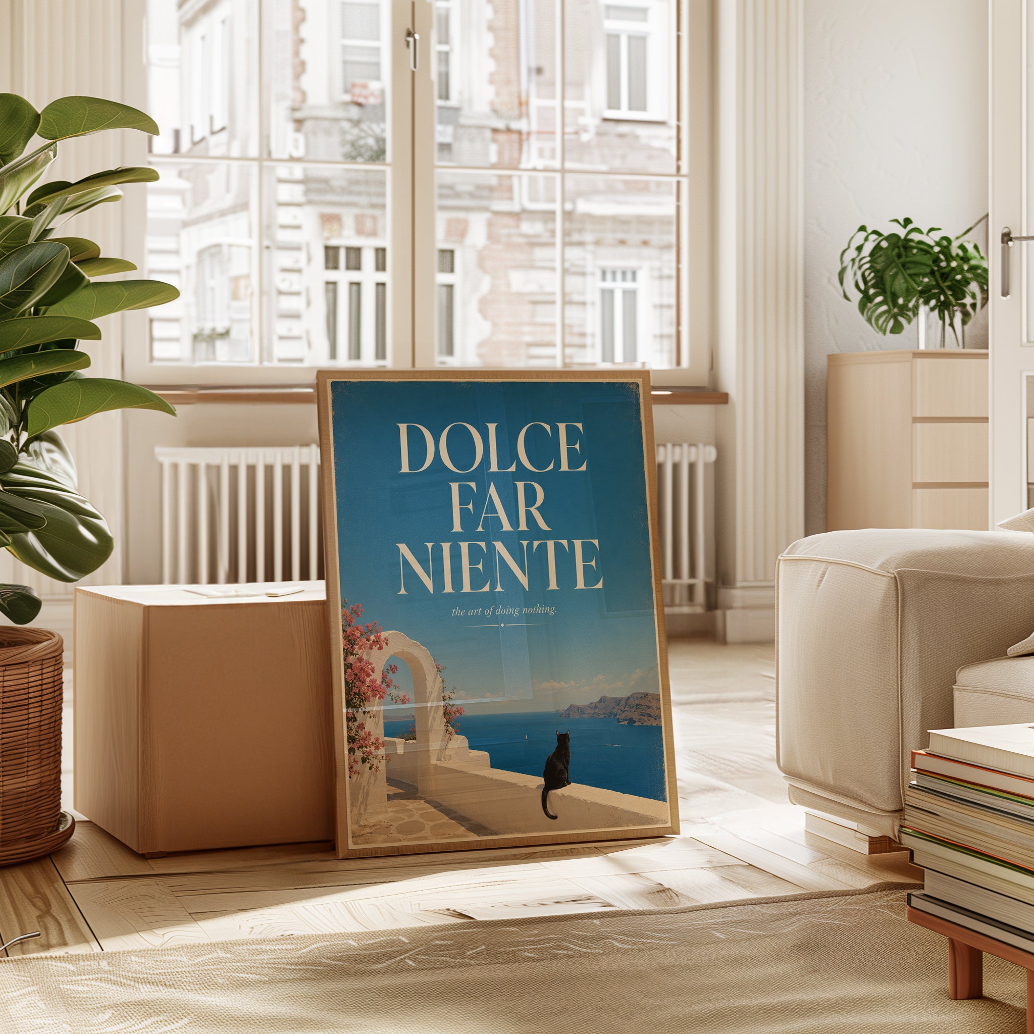 Dolce Far Niente Poster – Italian Quote Print - interior
