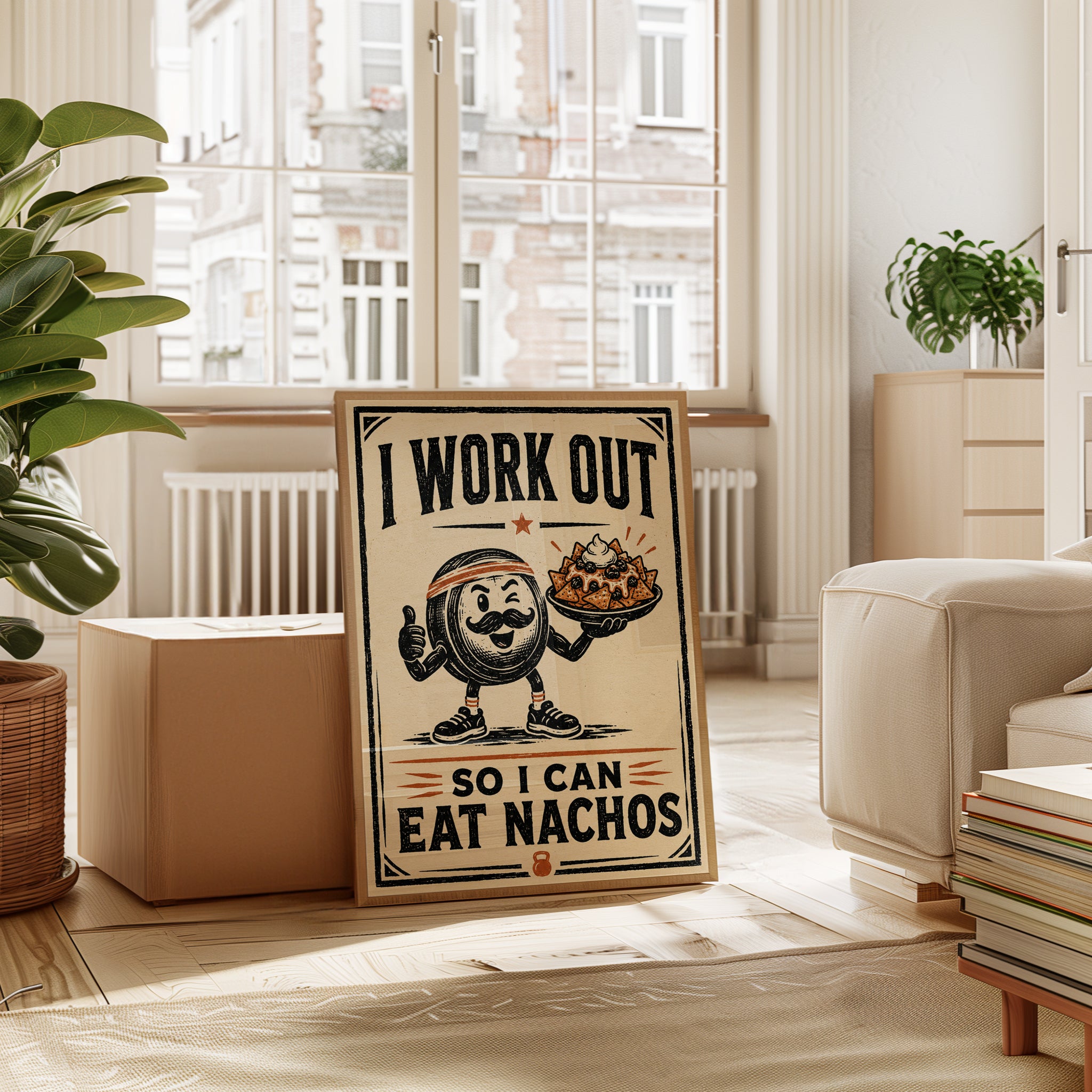 Gym Quote Wall Art – Funny Workout Print - interior