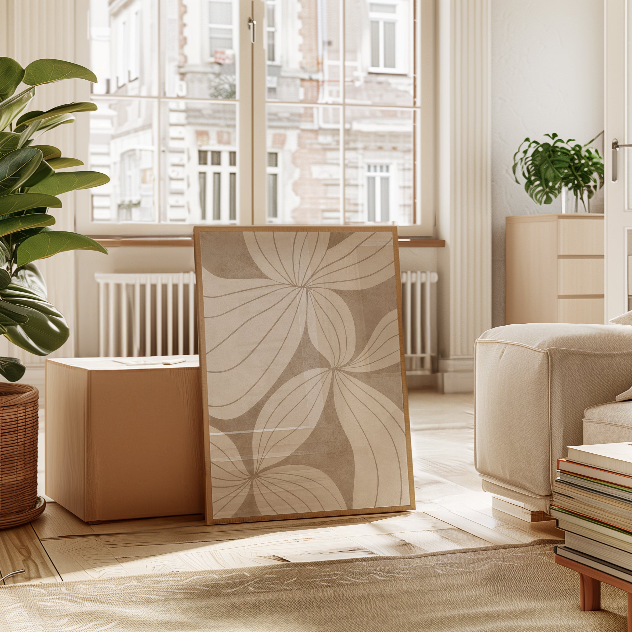 Neutral Abstract Wall Art - interior