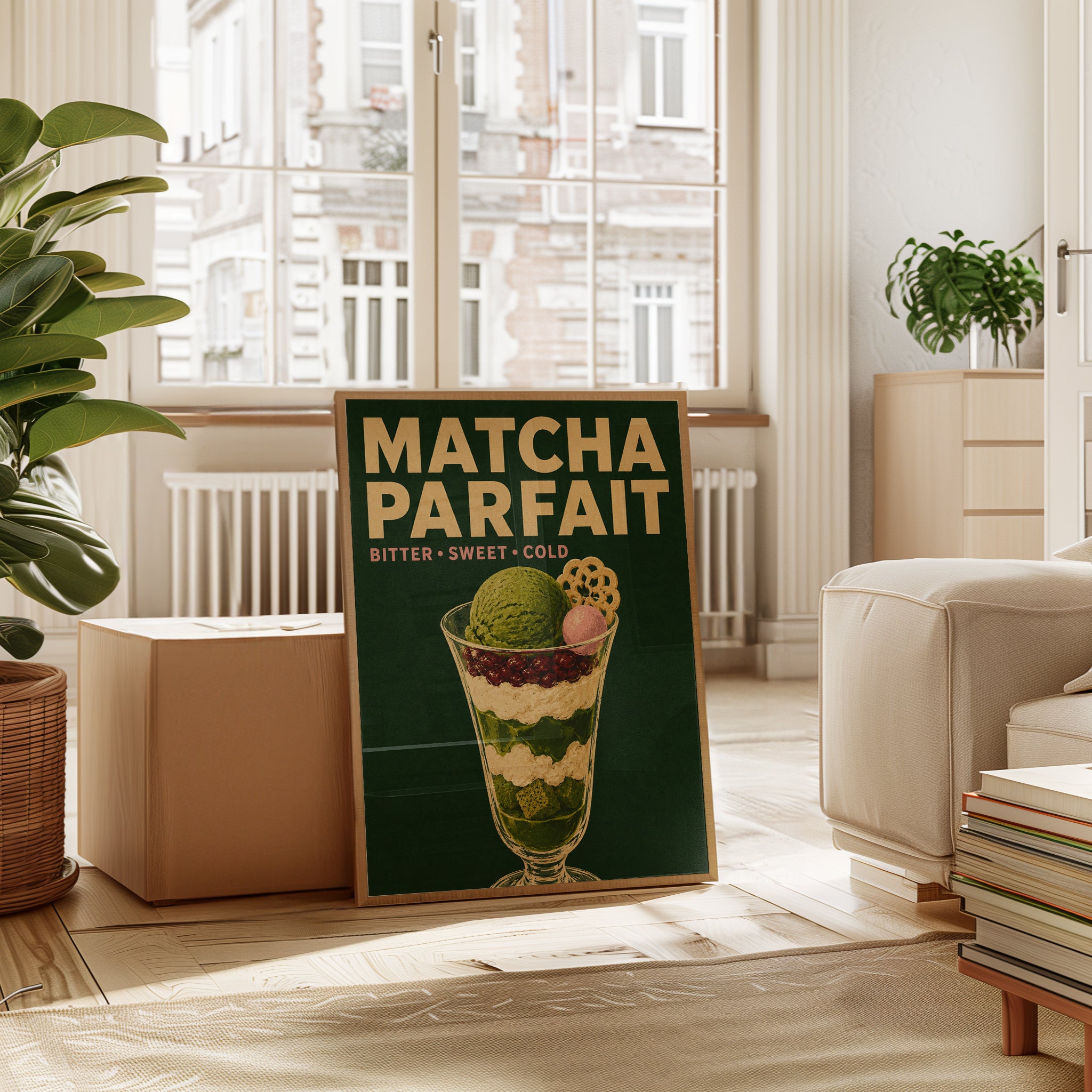 Matcha Parfait Poster – Japanese Dessert Print - interior