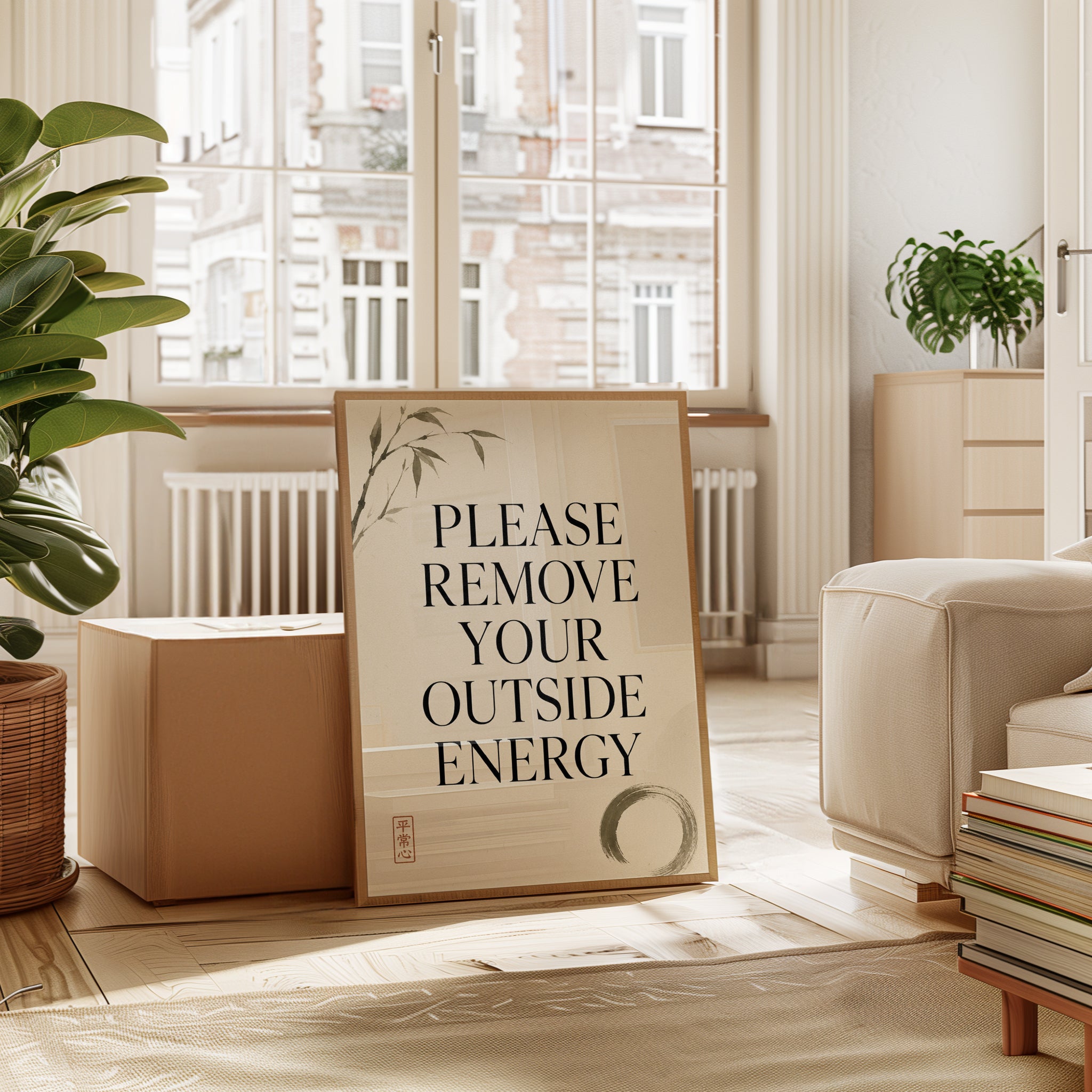 Entryway Wall Art – Remove Shoes Sign - interior