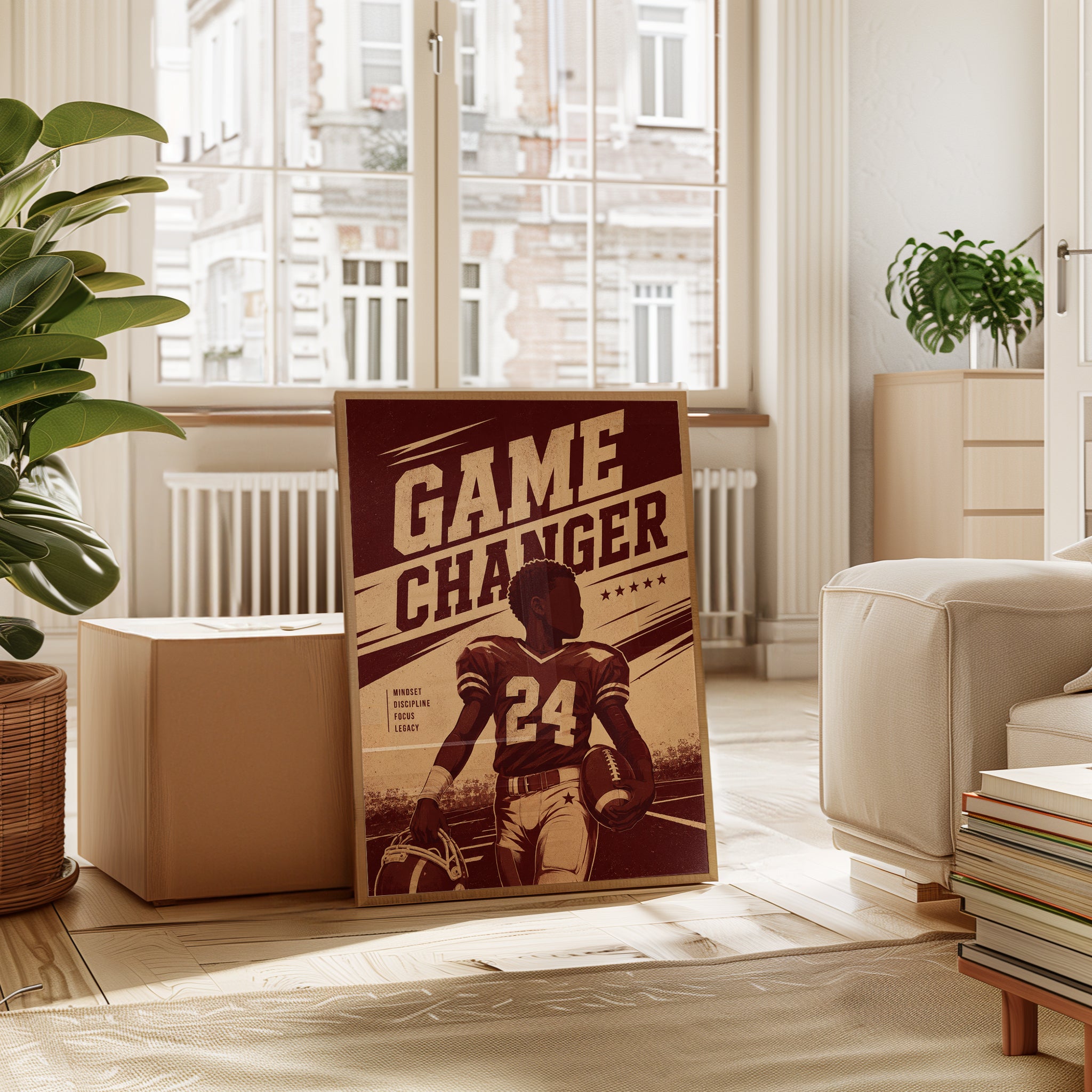 Motivational Sports Poster – Game Changer Print - interior