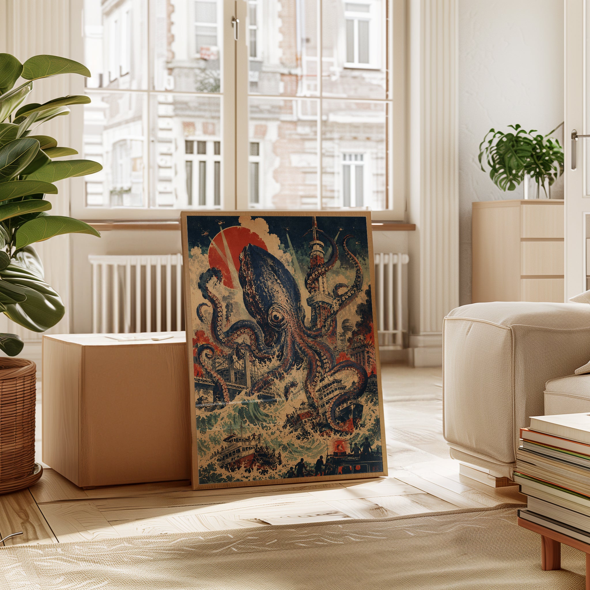 Giant Octopus Wall Art - interior