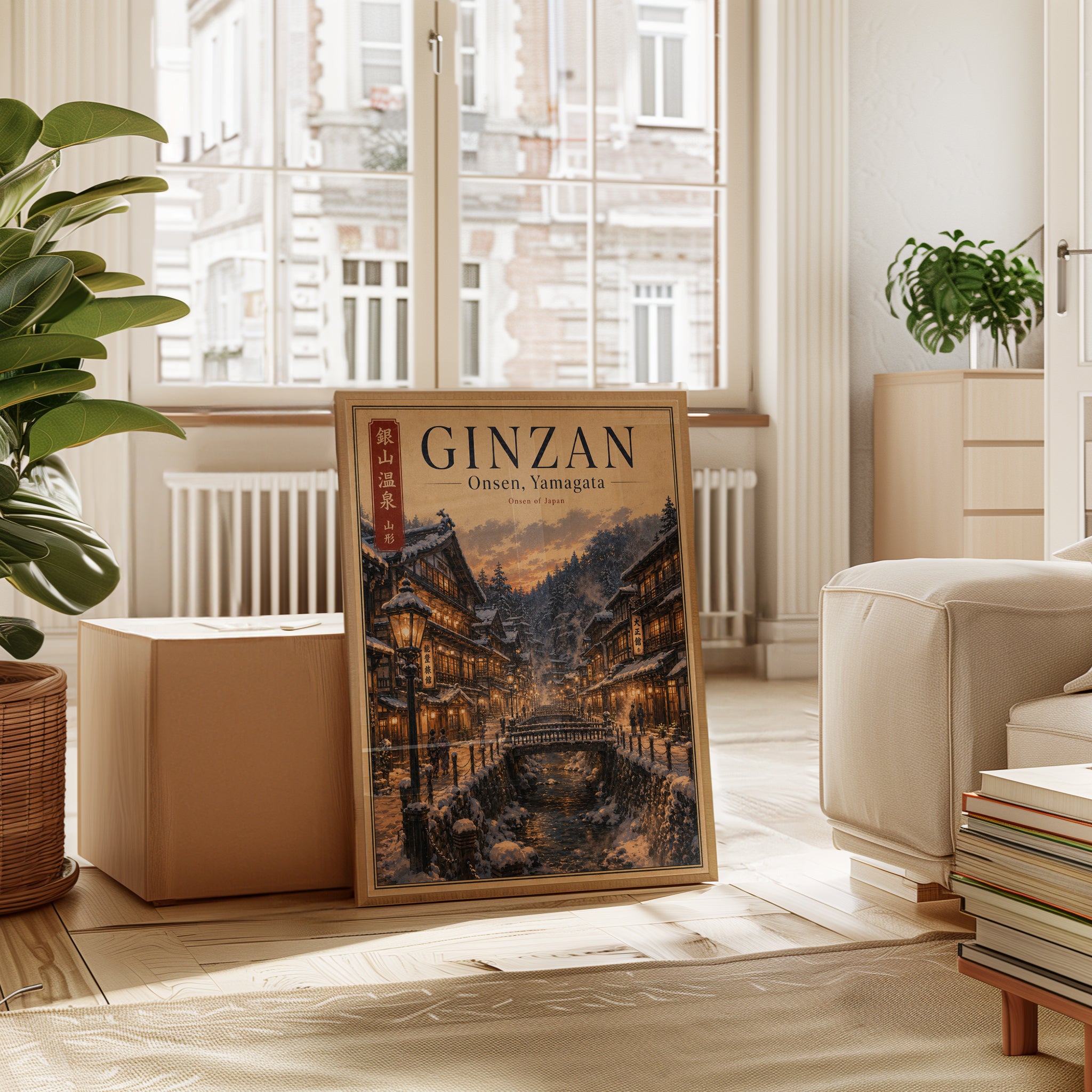 Ginzan Onsen Travel Poster - interior